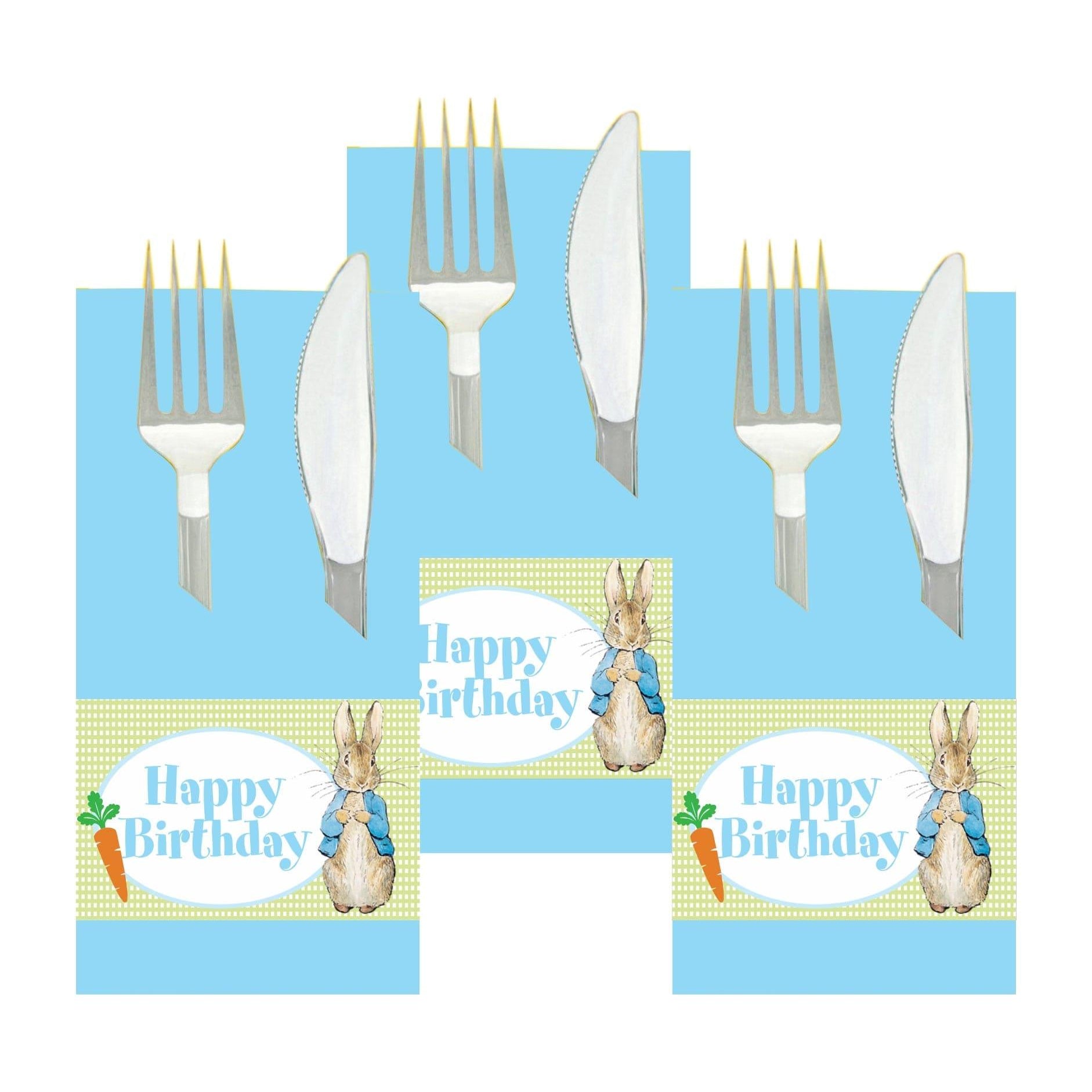 Peter Rabbit Theme Napkin Rings THEME PARTIES Pretty UR Party