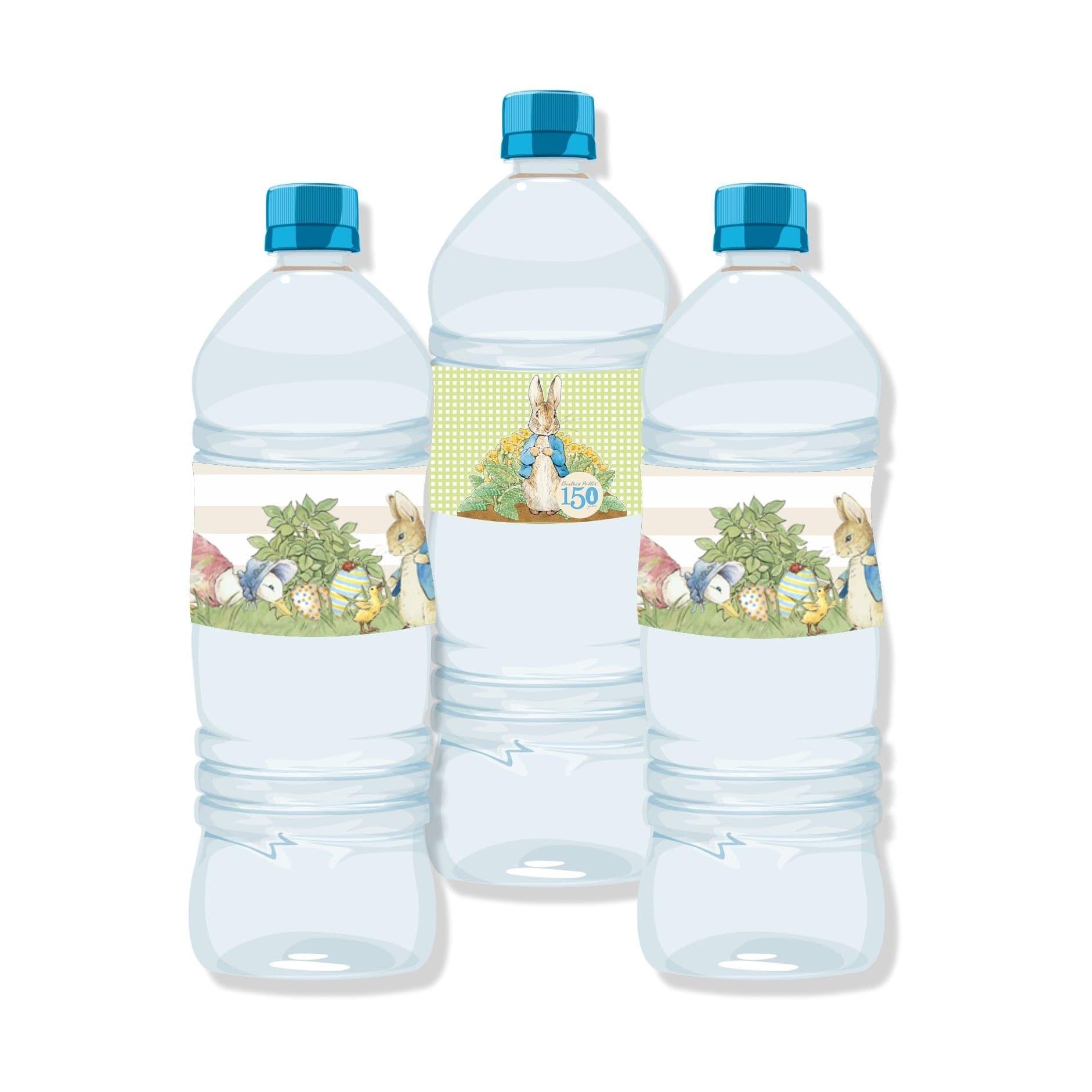 Peter Rabbit Theme Water Bottle Labels THEME PARTIES Pretty UR Party