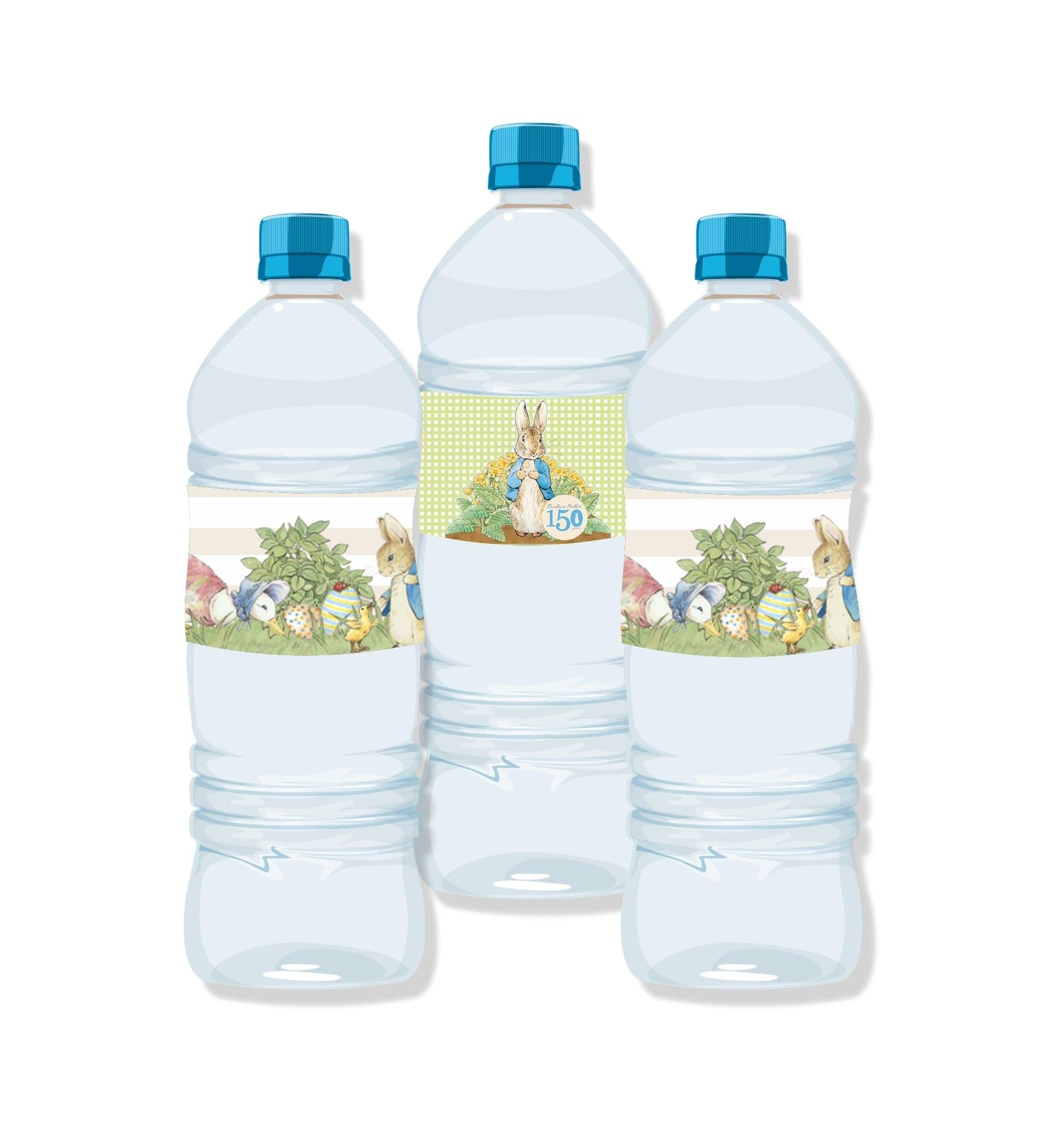 Peter Rabbit Theme Water Bottle Labels THEME PARTIES Pretty UR Party