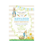 Peter Rabbit Theme Invitations ALL PARTY SUPPLIES Pretty UR Party