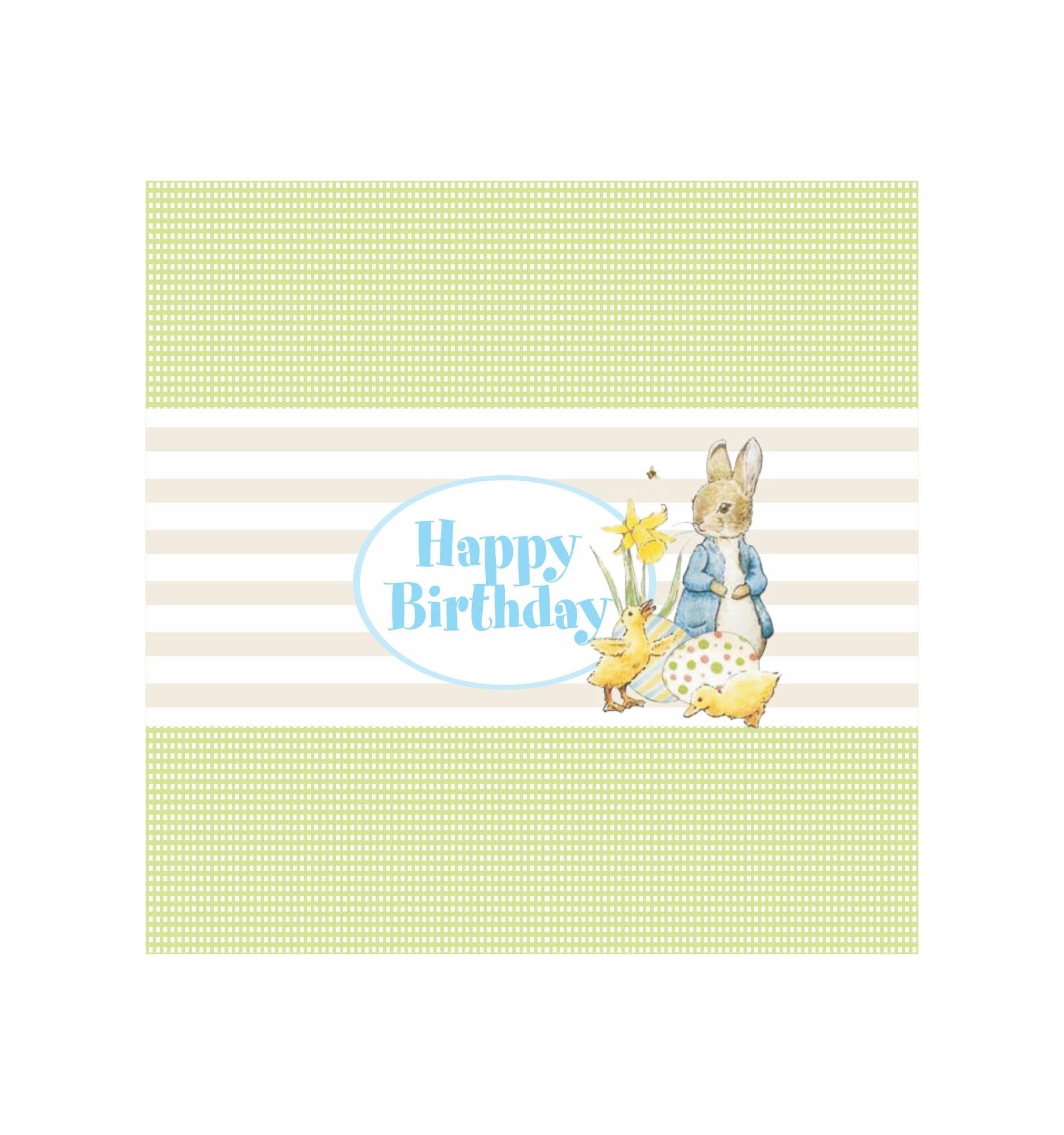 Peter Rabbit Theme Chocolate Wrappers THEME PARTIES Pretty UR Party