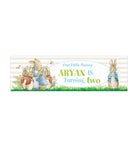 Personalized Peter Rabbit Theme Banner 30in ALL PARTY SUPPLIES Pretty UR Party