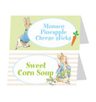 Peter Rabbit Theme Food Labels / Buffet Table Cards THEME PARTIES Pretty UR Party