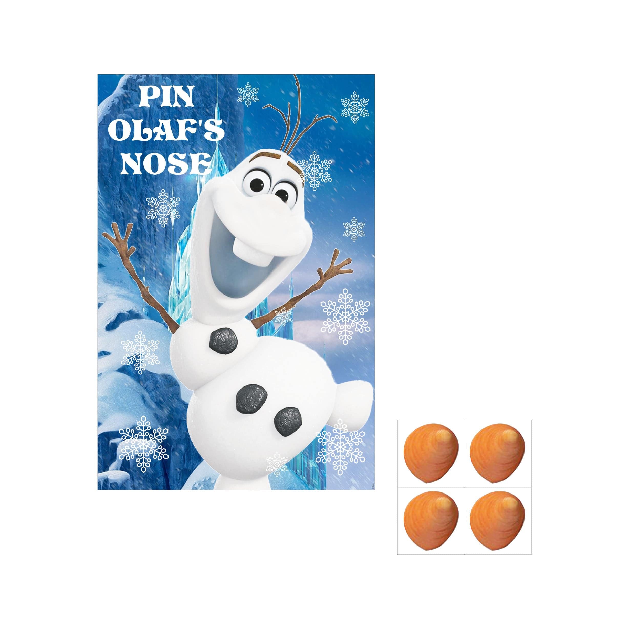 Pin the Nose on Olaf Game ALL PARTY SUPPLIES Pretty UR Party