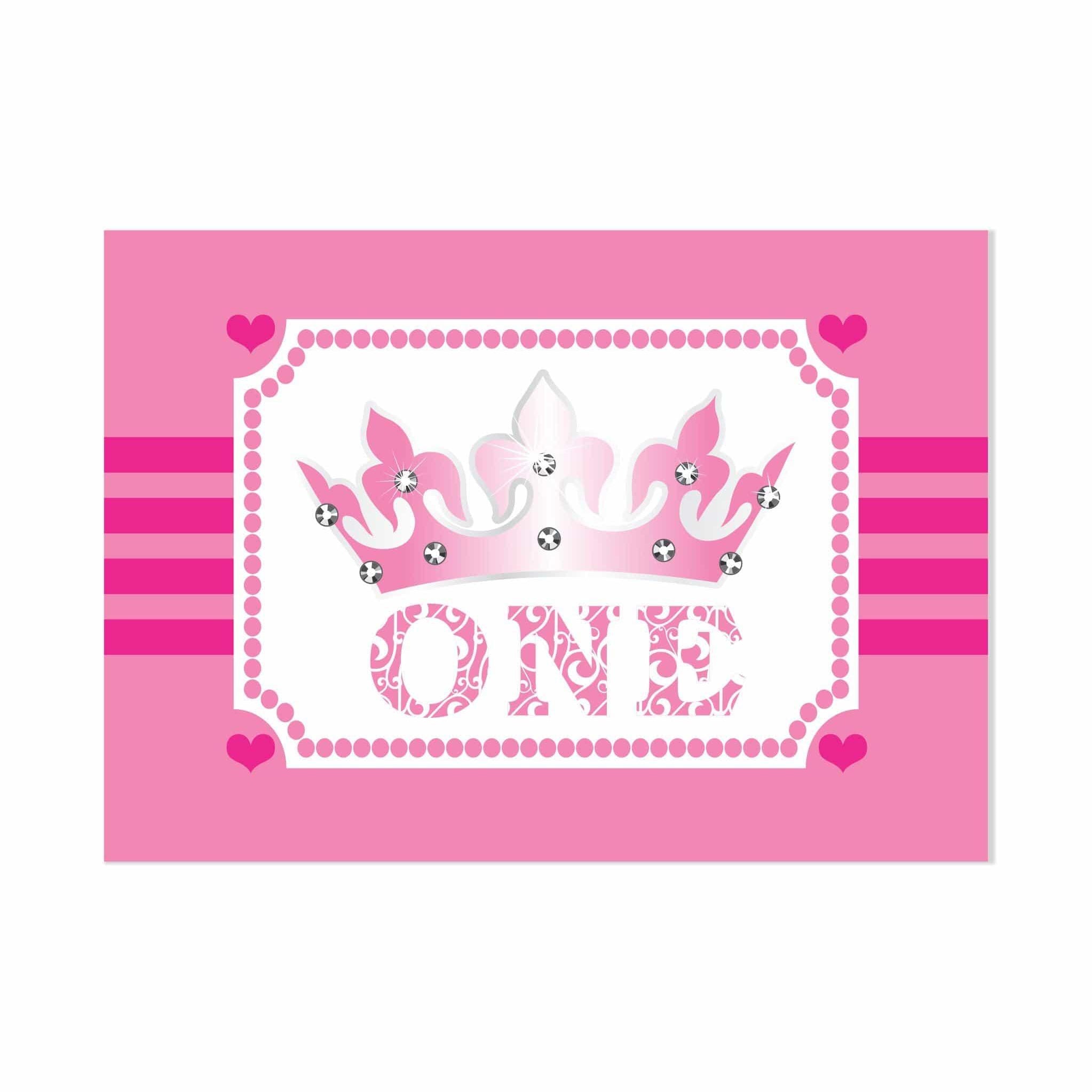 Princess 1st Table Mats THEME PARTIES Pretty UR Party