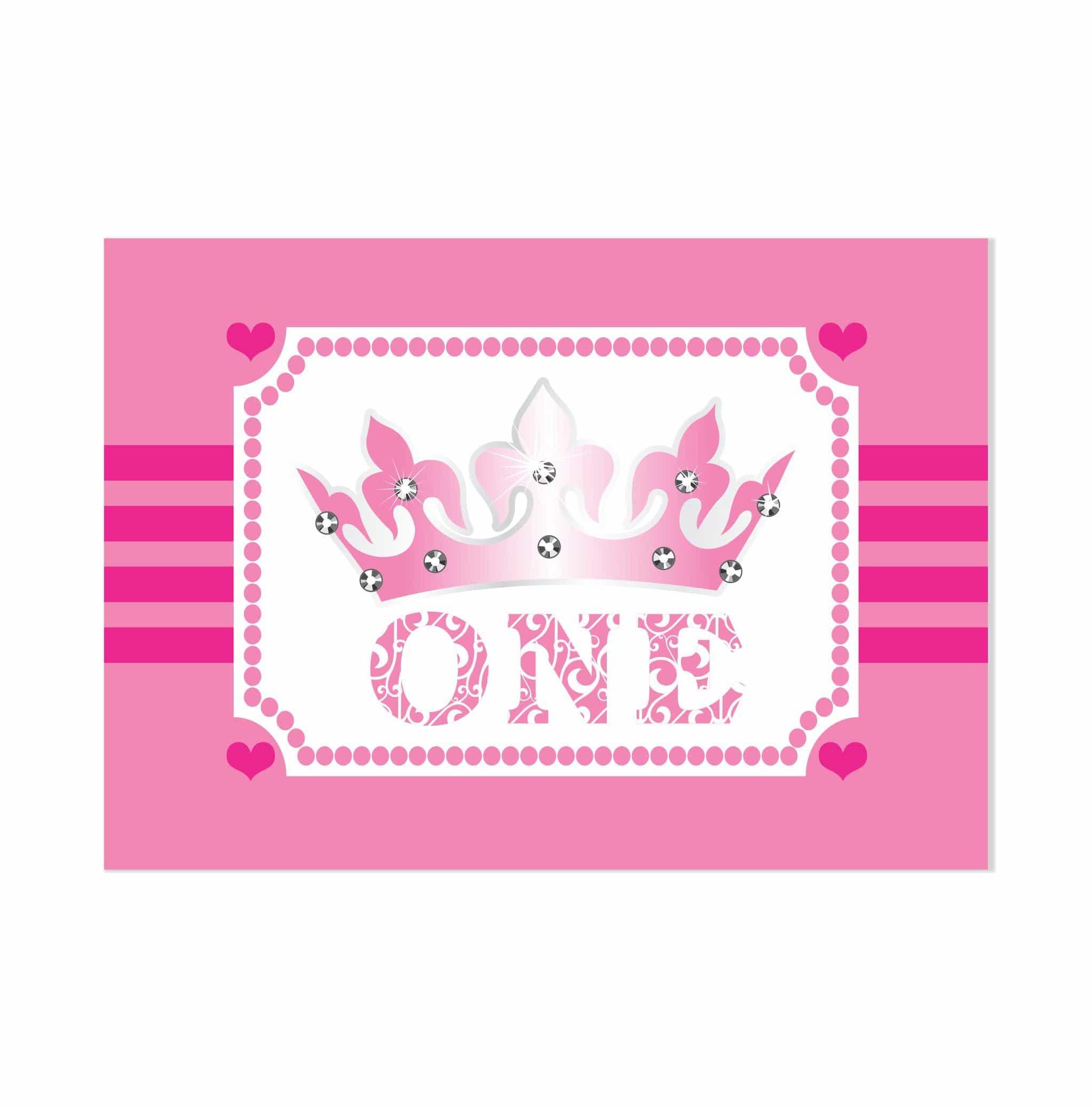 Princess 1st Table Mats THEME PARTIES Pretty UR Party
