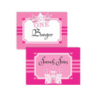 Princess 1st Food Labels / Buffet Table Cards THEME PARTIES Pretty UR Party