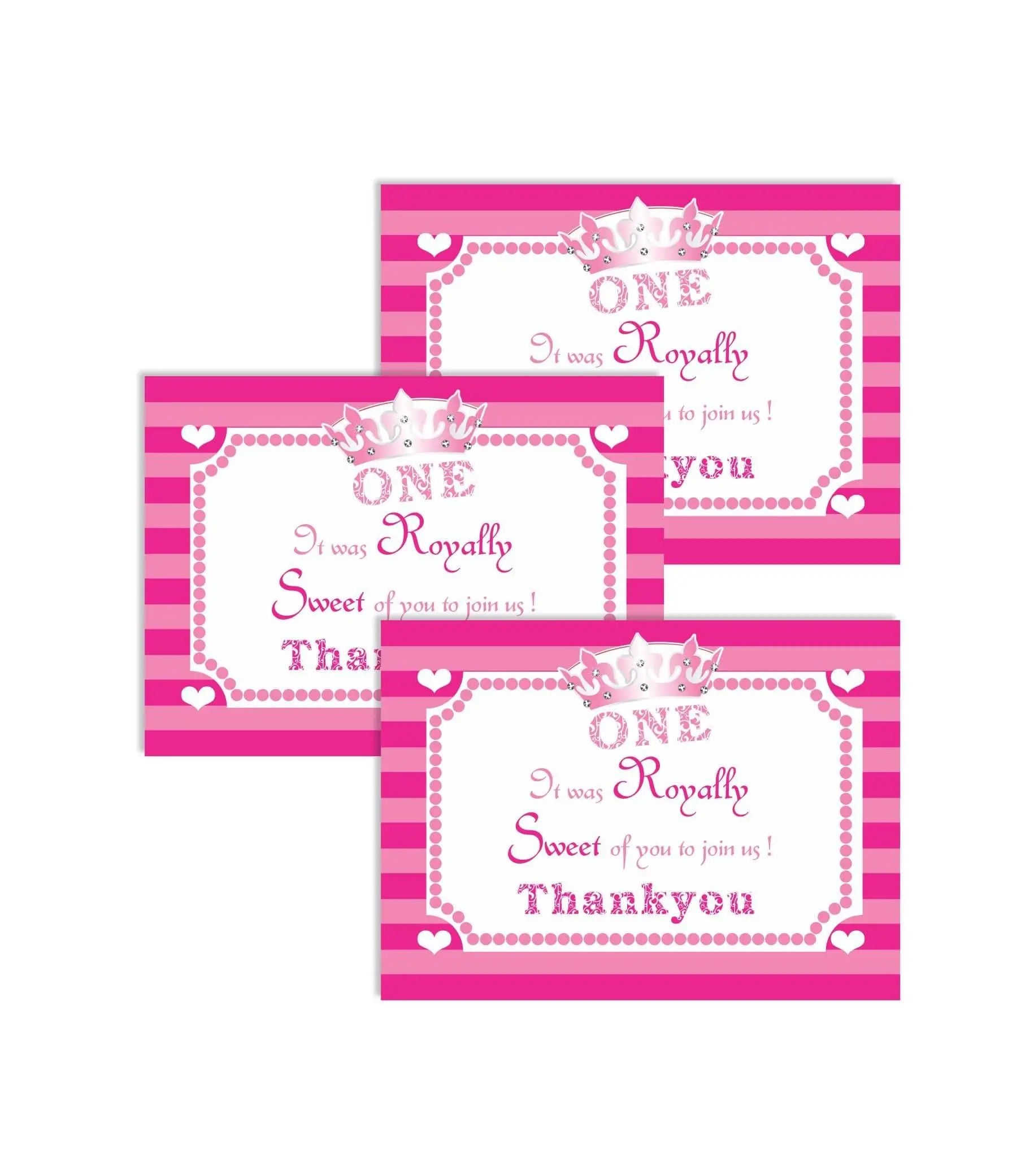 Princess 1st Thank you Tags THEME PARTIES Pretty UR Party Princess 1st Thank you Tags THEME PARTIES Pretty UR Party
