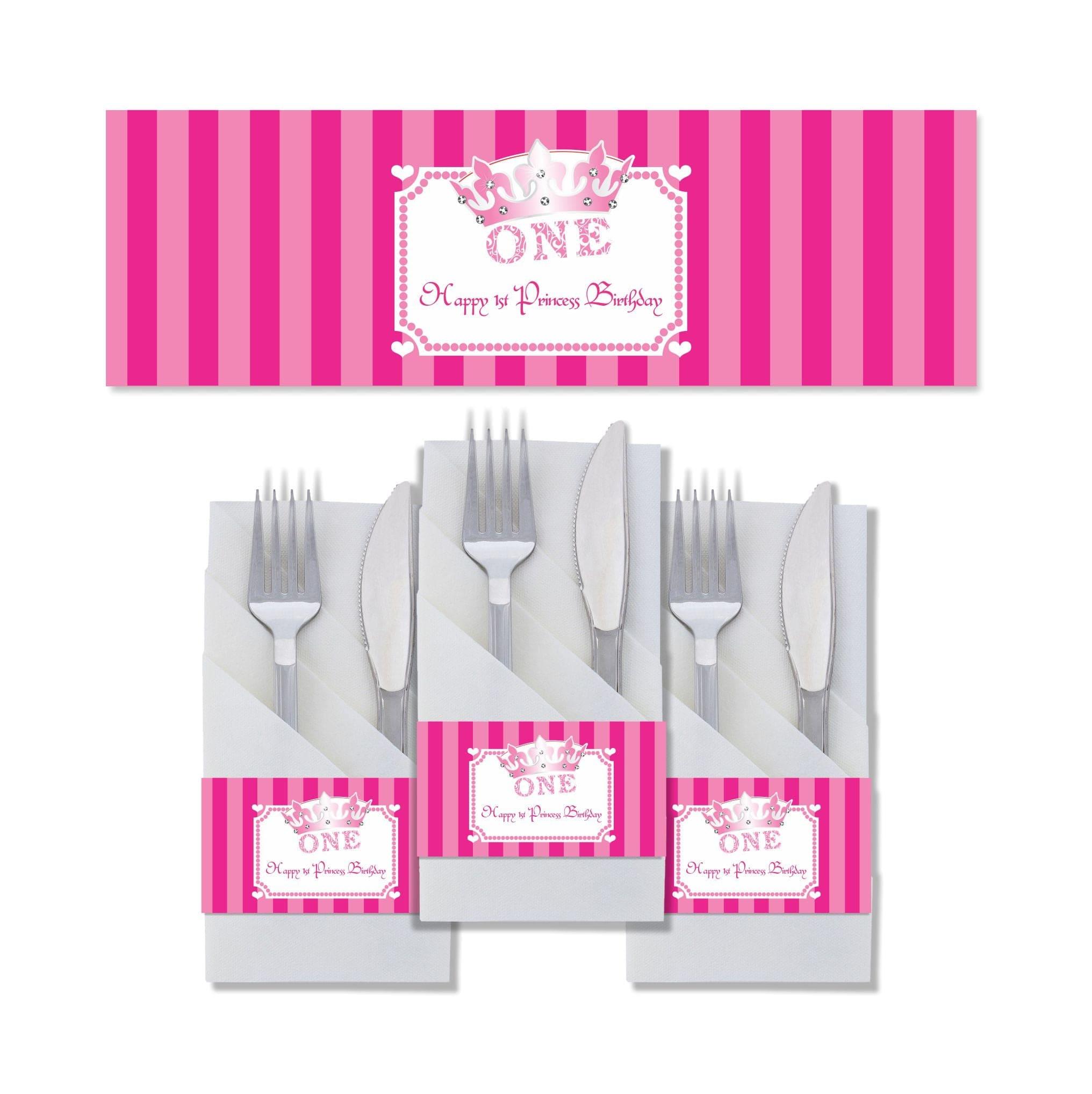 Princess 1st Napkin Rings THEME PARTIES Pretty UR Party