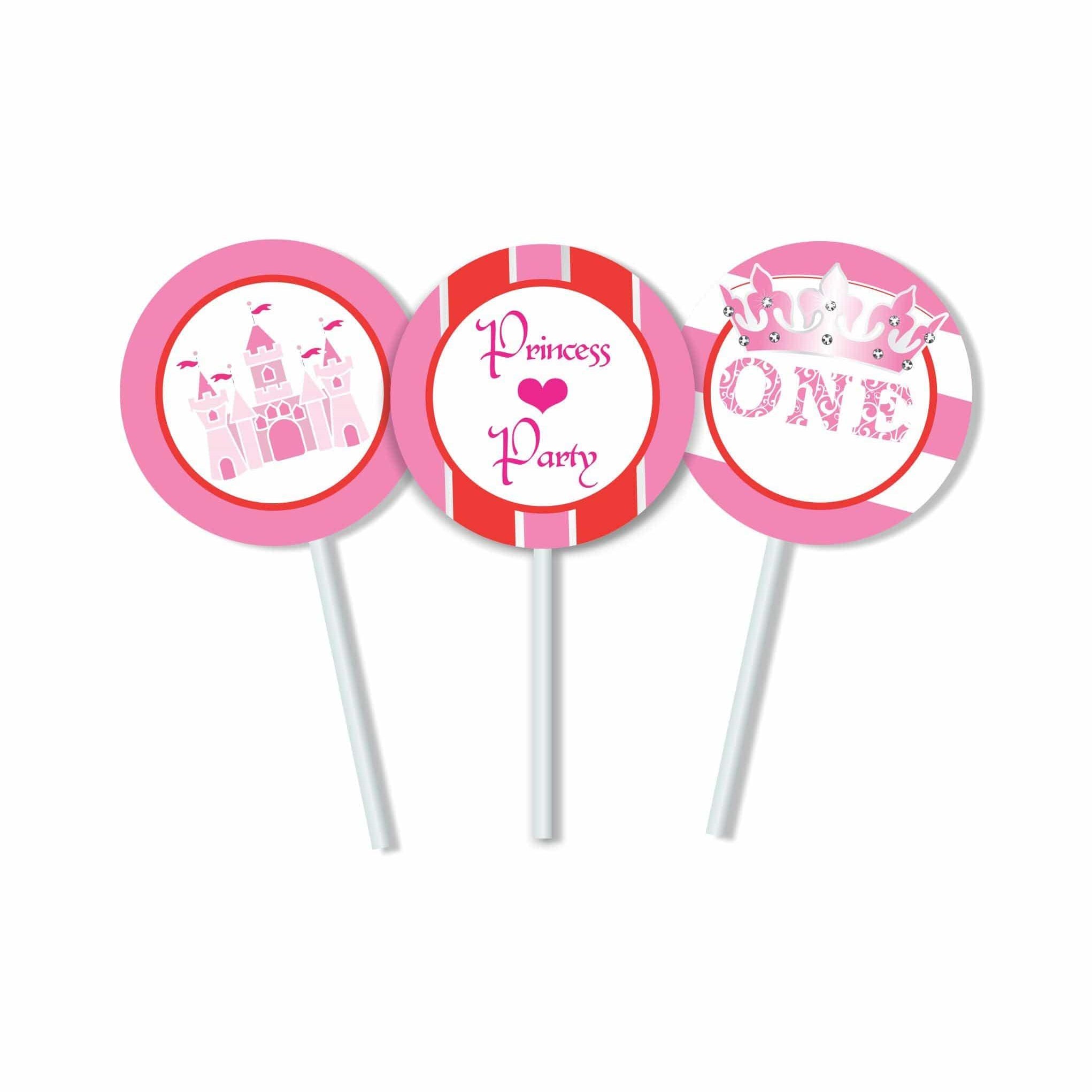 Princess 1st Cupcake Toppers THEME PARTIES Pretty UR Party