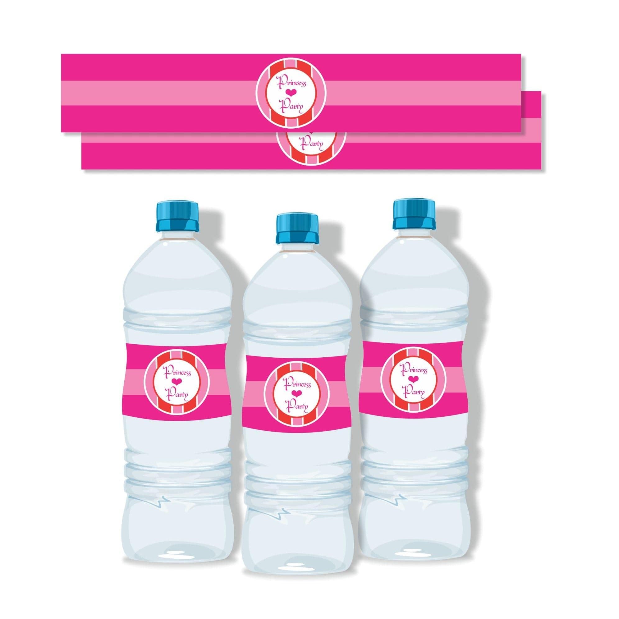 Princess 1st Water Bottle Labels THEME PARTIES Pretty UR Party