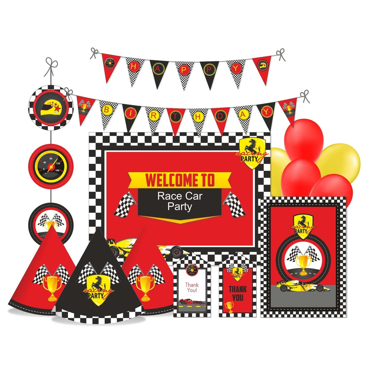 Race Car Theme Party Package PRETTY UR PARTY