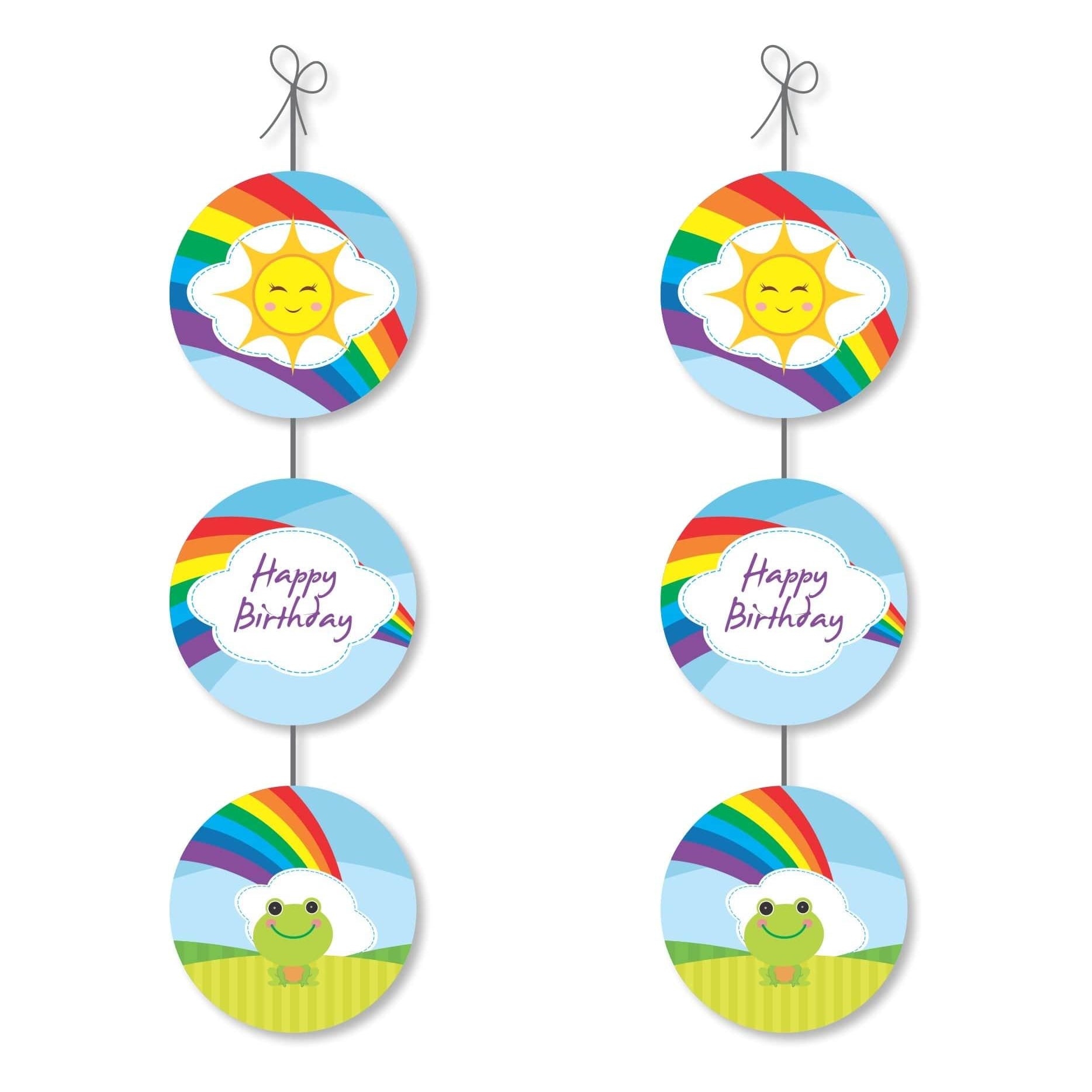 Rainbow Themed Danglers THEME PARTIES Pretty UR Party