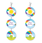 Rainbow Themed Danglers THEME PARTIES Pretty UR Party