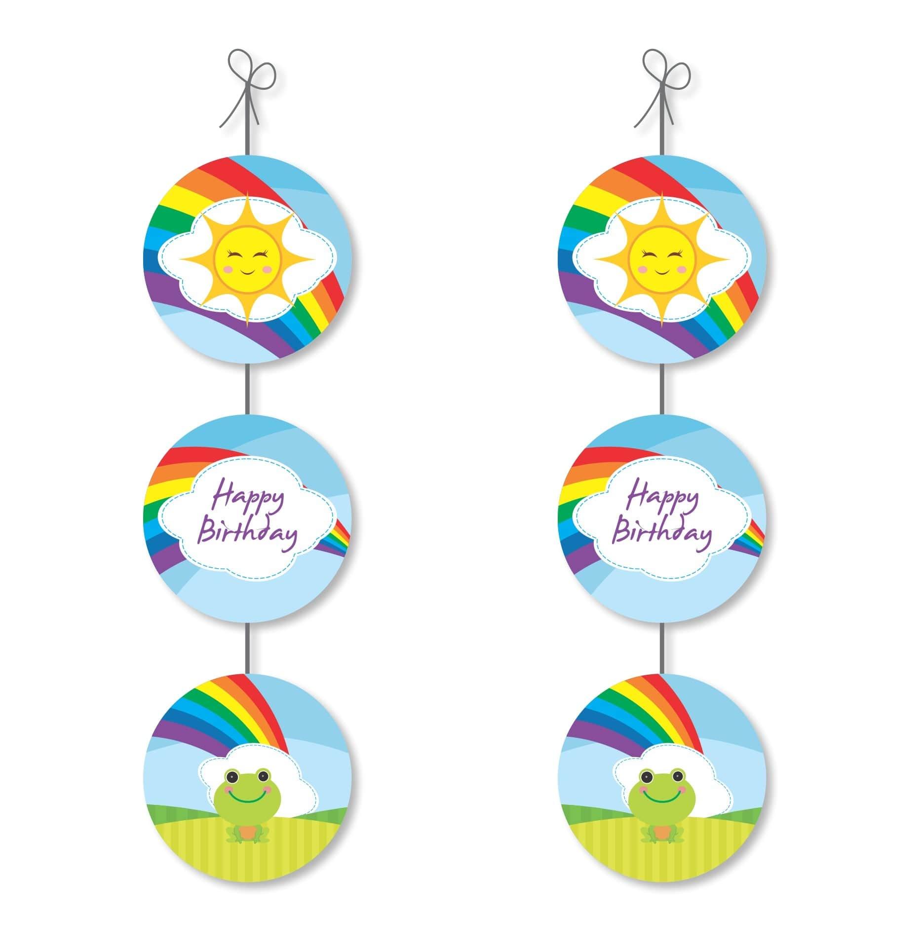 Rainbow Themed Danglers THEME PARTIES Pretty UR Party