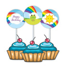 Rainbow Themed Cupcake Toppers THEME PARTIES Pretty UR Party