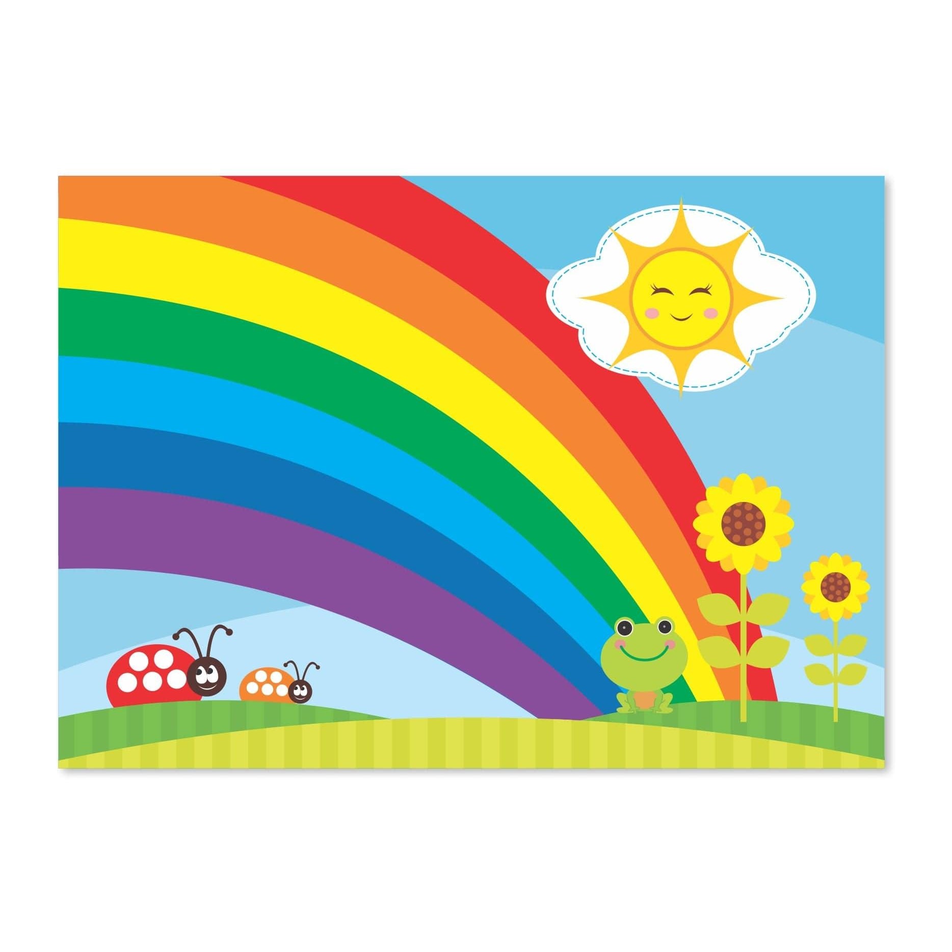 Rainbow themed Table Mats THEME PARTIES Pretty UR Party