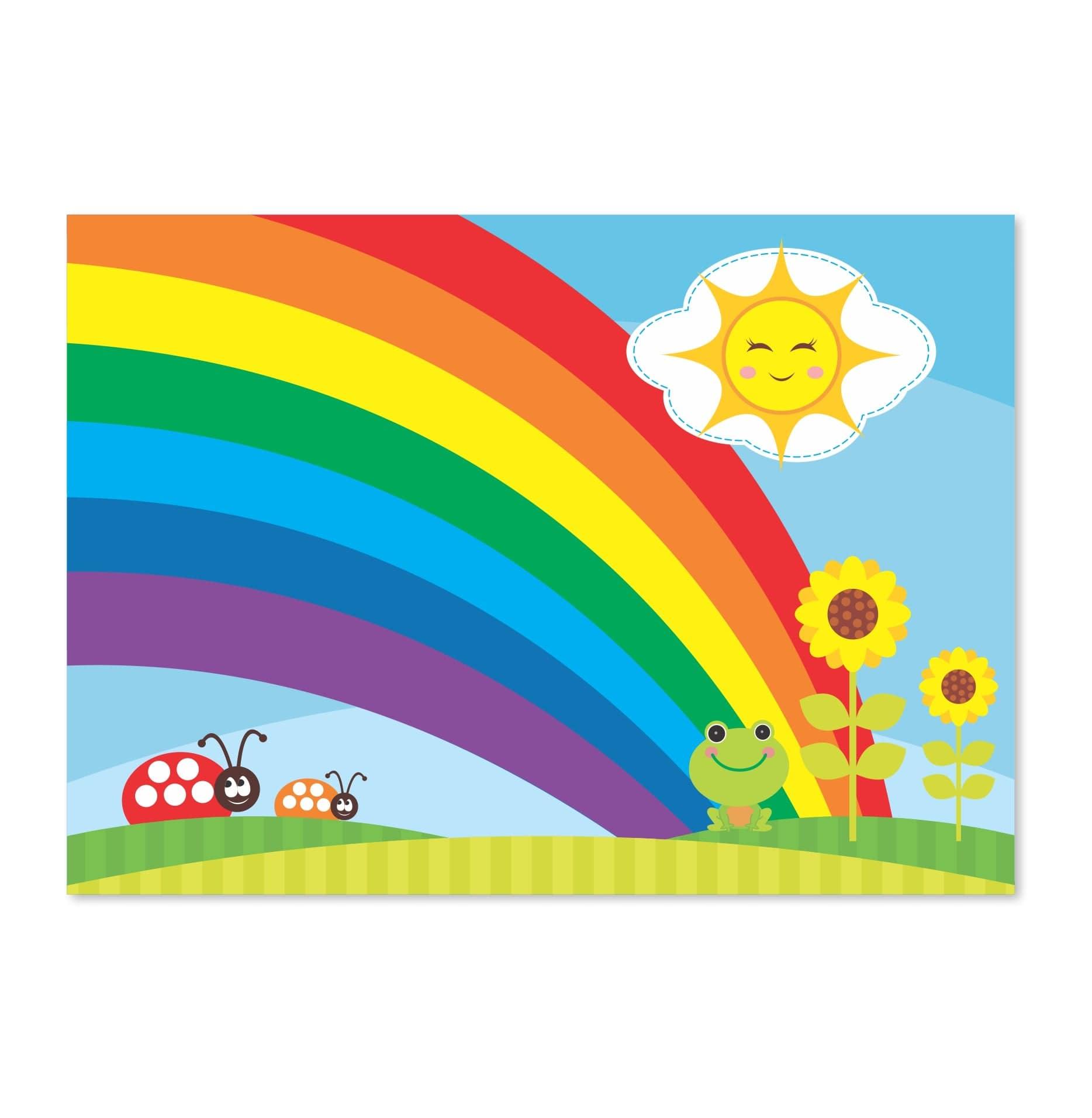 Rainbow themed Table Mats THEME PARTIES Pretty UR Party