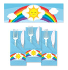 Rainbow Themed Napkin Rings THEME PARTIES Pretty UR Party