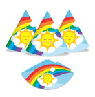 Rainbow Themed Hats - Pack of 10 THEME PARTIES Pretty UR Party
