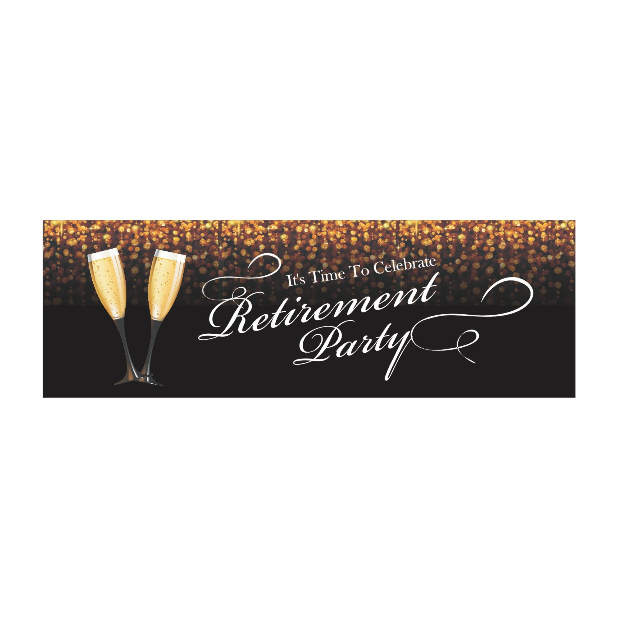 Personalized Retirement Theme Banner 30in ALL PARTY SUPPLIES Pretty UR Party