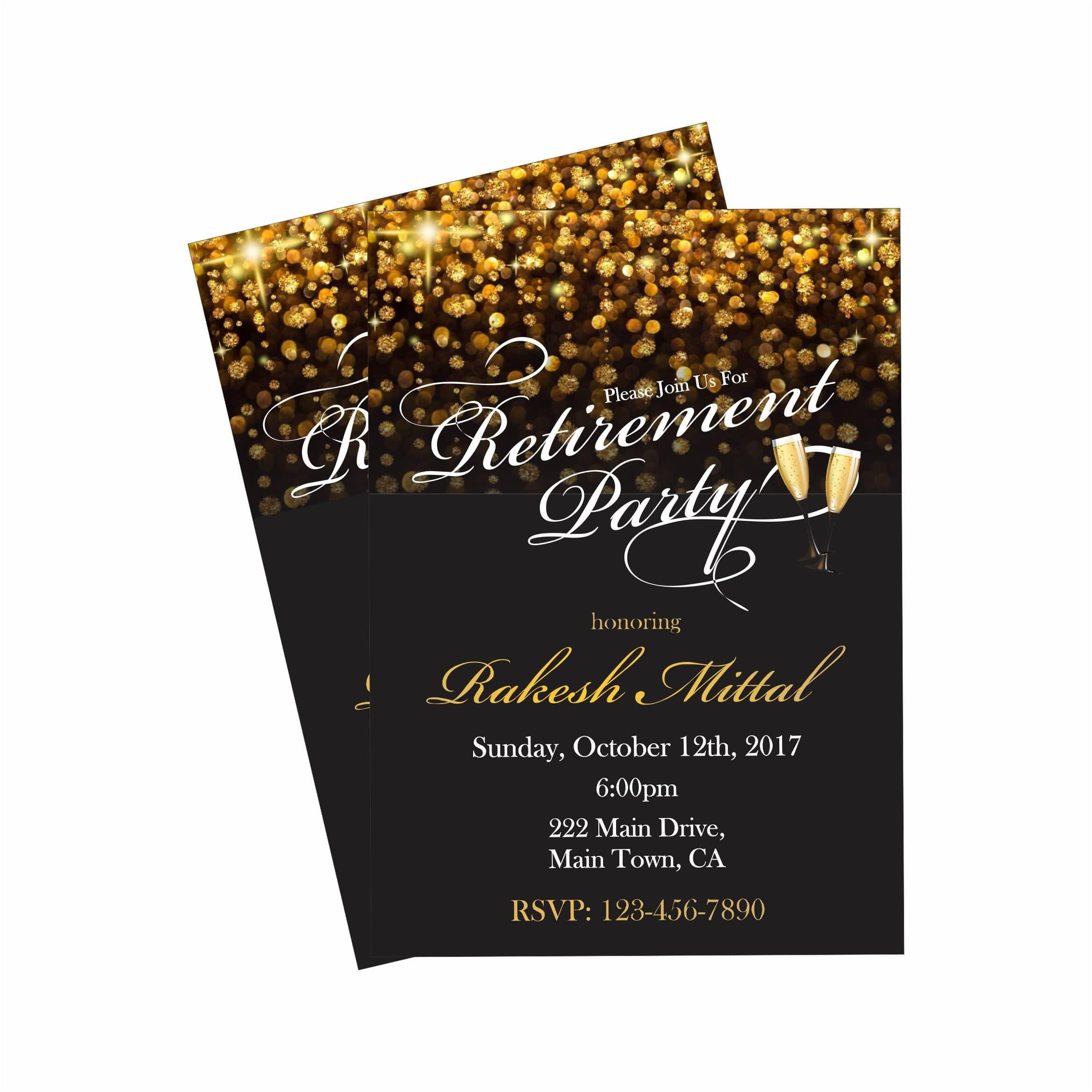 Retirement Theme Invitations ALL PARTY SUPPLIES Pretty UR Party