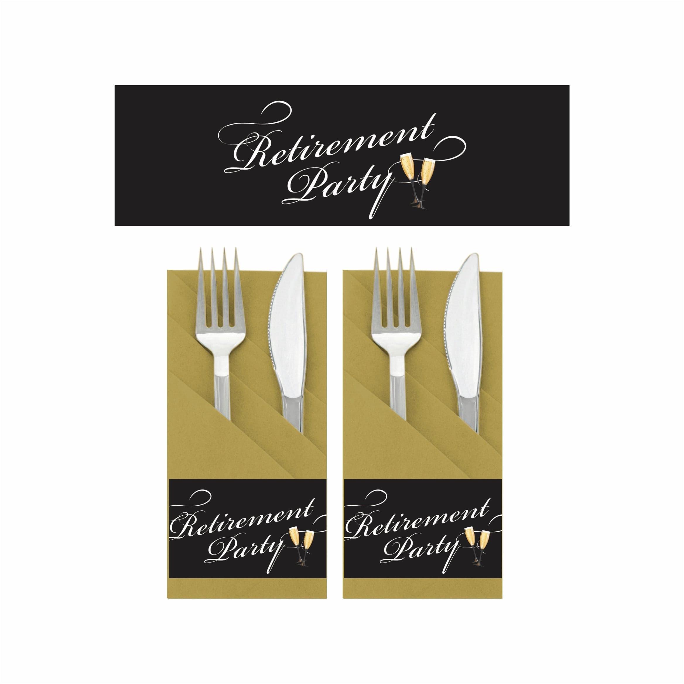 Retirement Theme Napkin Rings ALL PARTY SUPPLIES Pretty UR Party