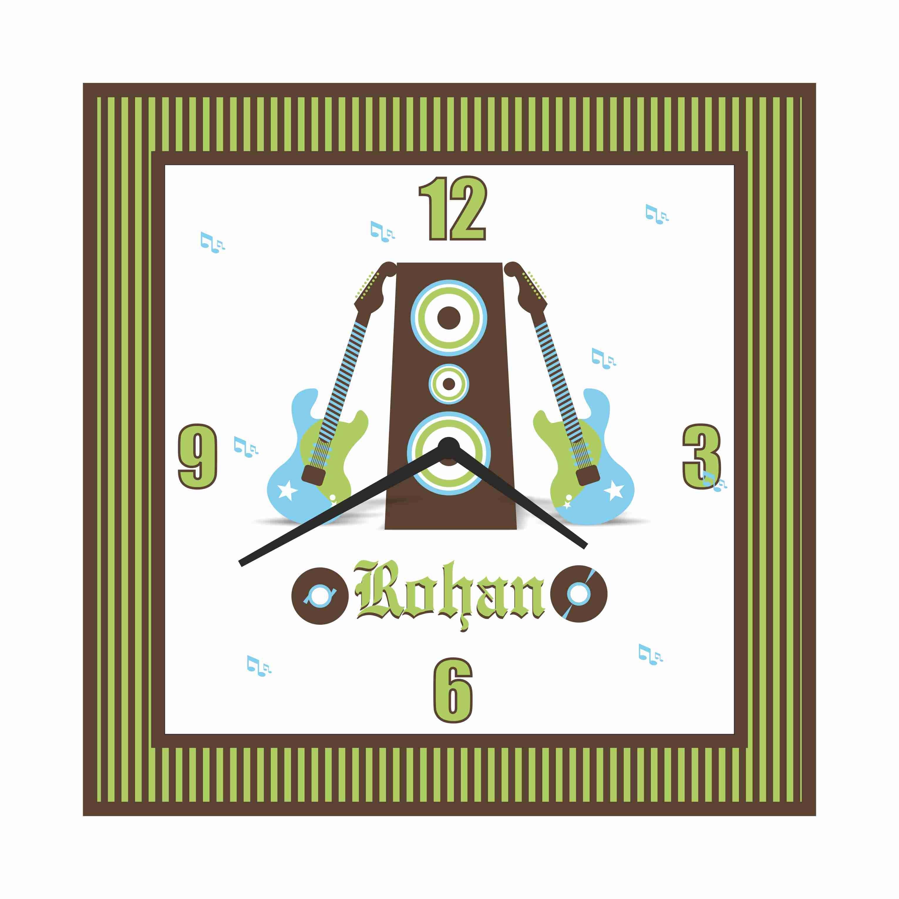 Personalised Rockstar Clock THEME PARTIES Pretty UR Party