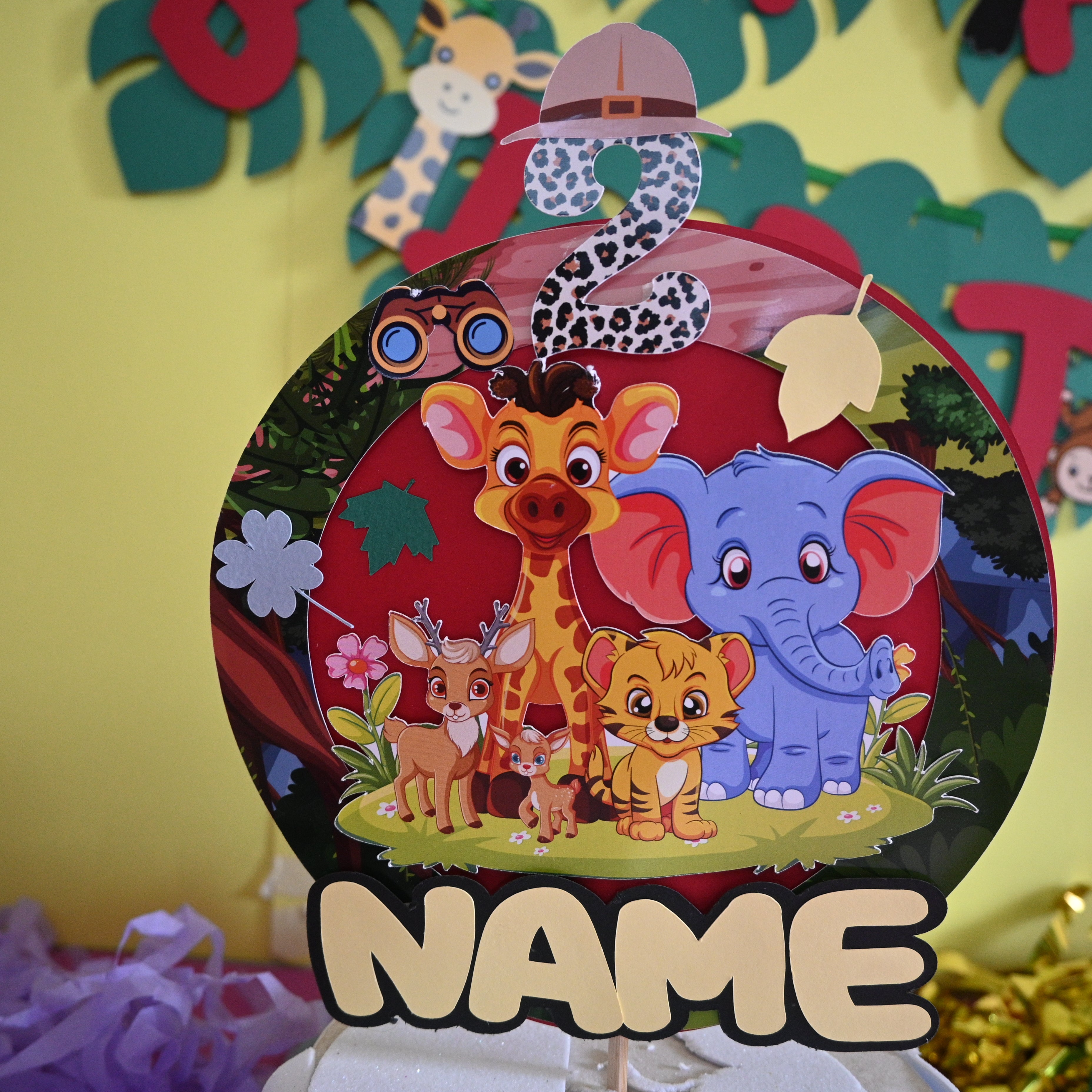 Handcrafted Jungle themed Birthday Party Pack Handcrafted Jungle themed Birthday Party Pack