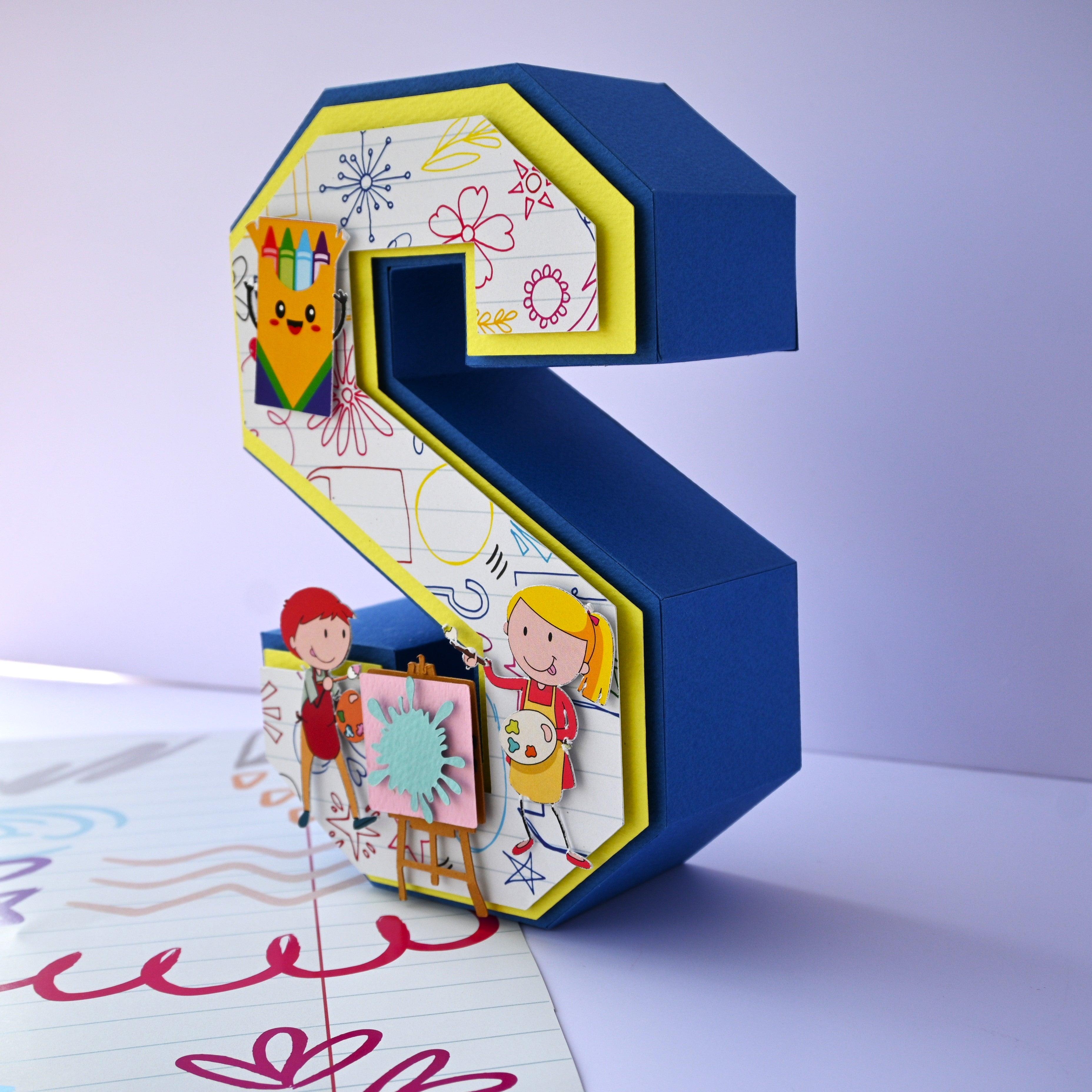 Art & Craft 3D Letter / Number HANDCRAFTED PRETTY UR PARTY