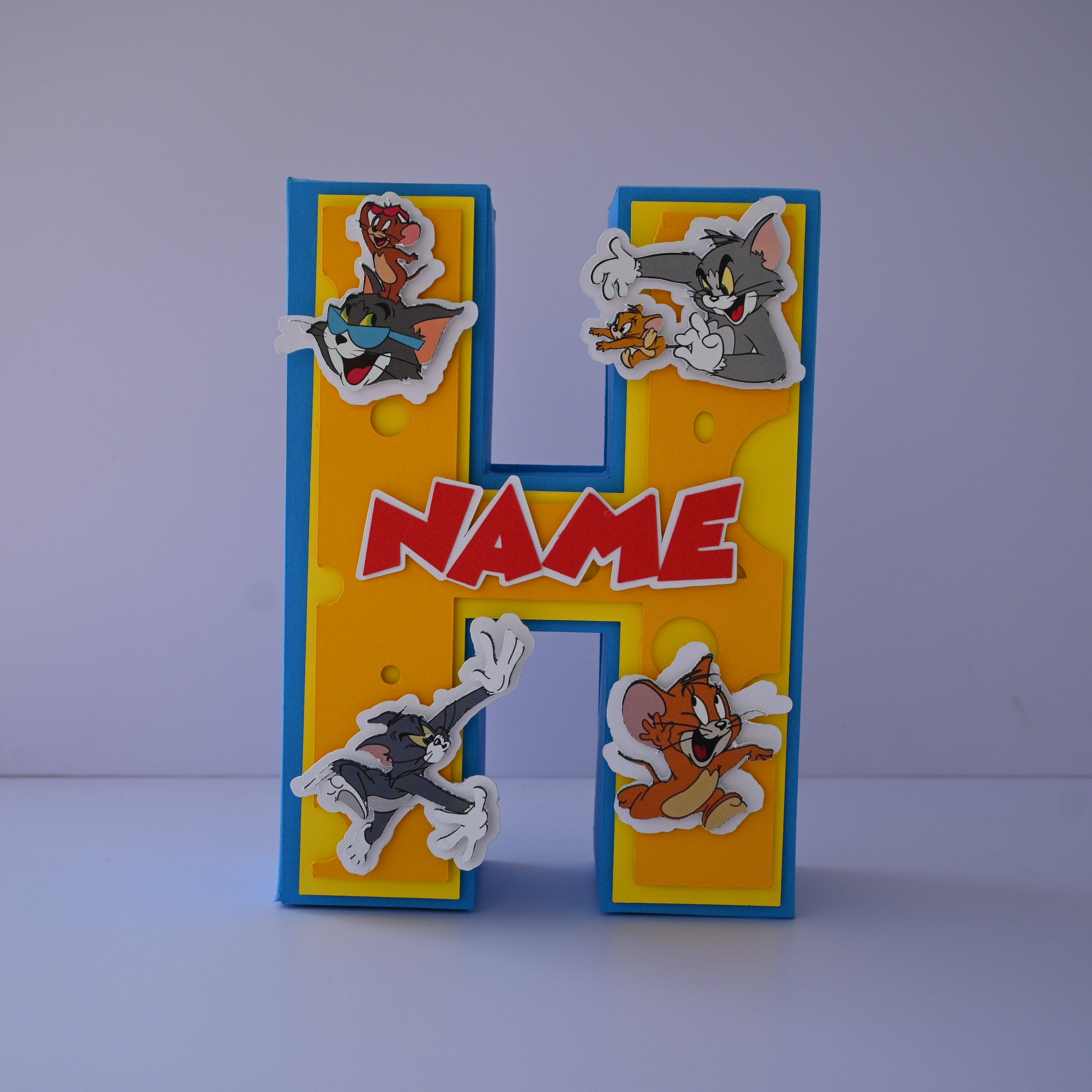 Tom and Jerry 3D Letter / Number HANDCRAFTED PRETTY UR PARTY