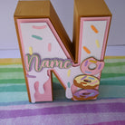 Donut 3D Letter / Number HANDCRAFTED PRETTY UR PARTY