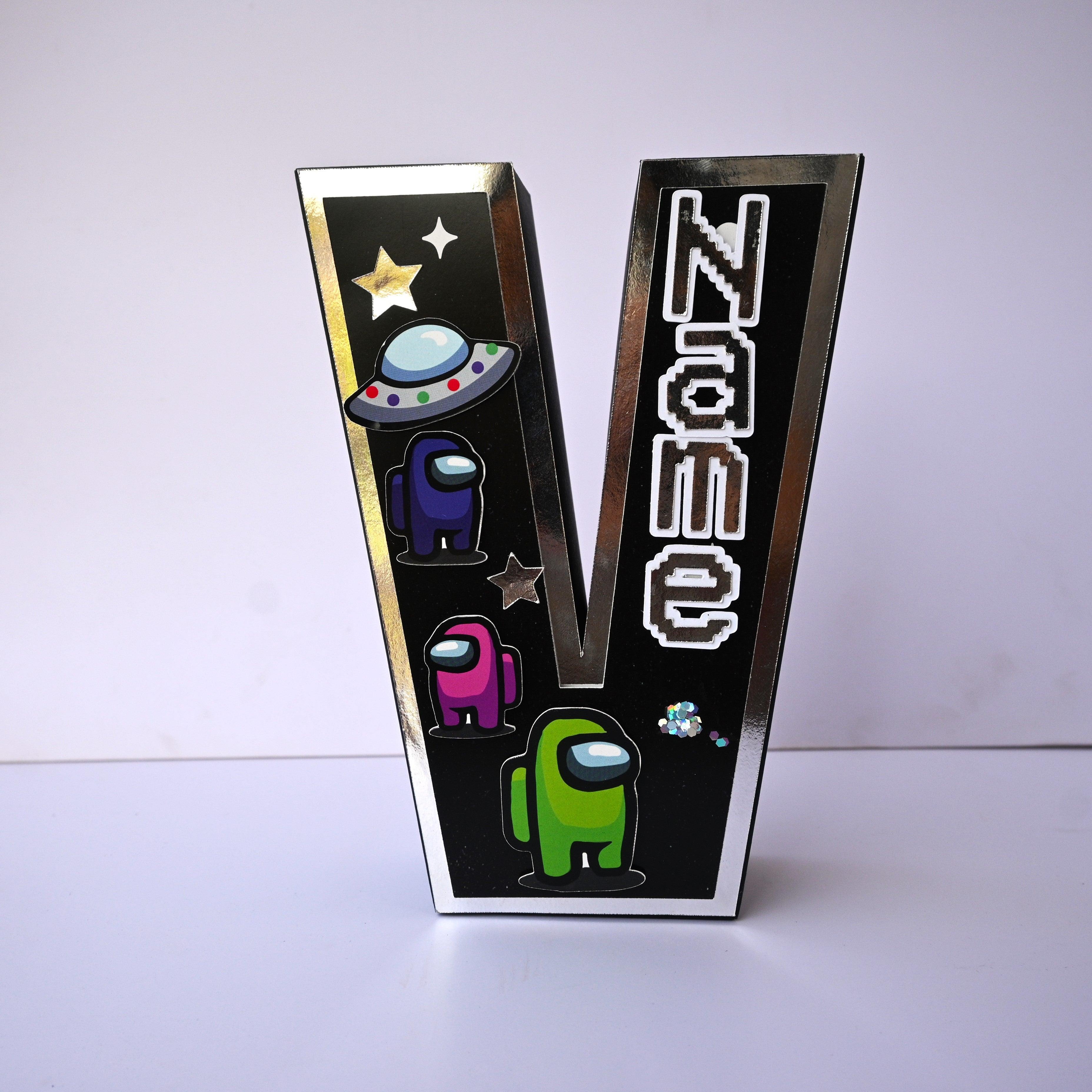 Among Us 3D Letter / Number HANDCRAFTED PRETTY UR PARTY