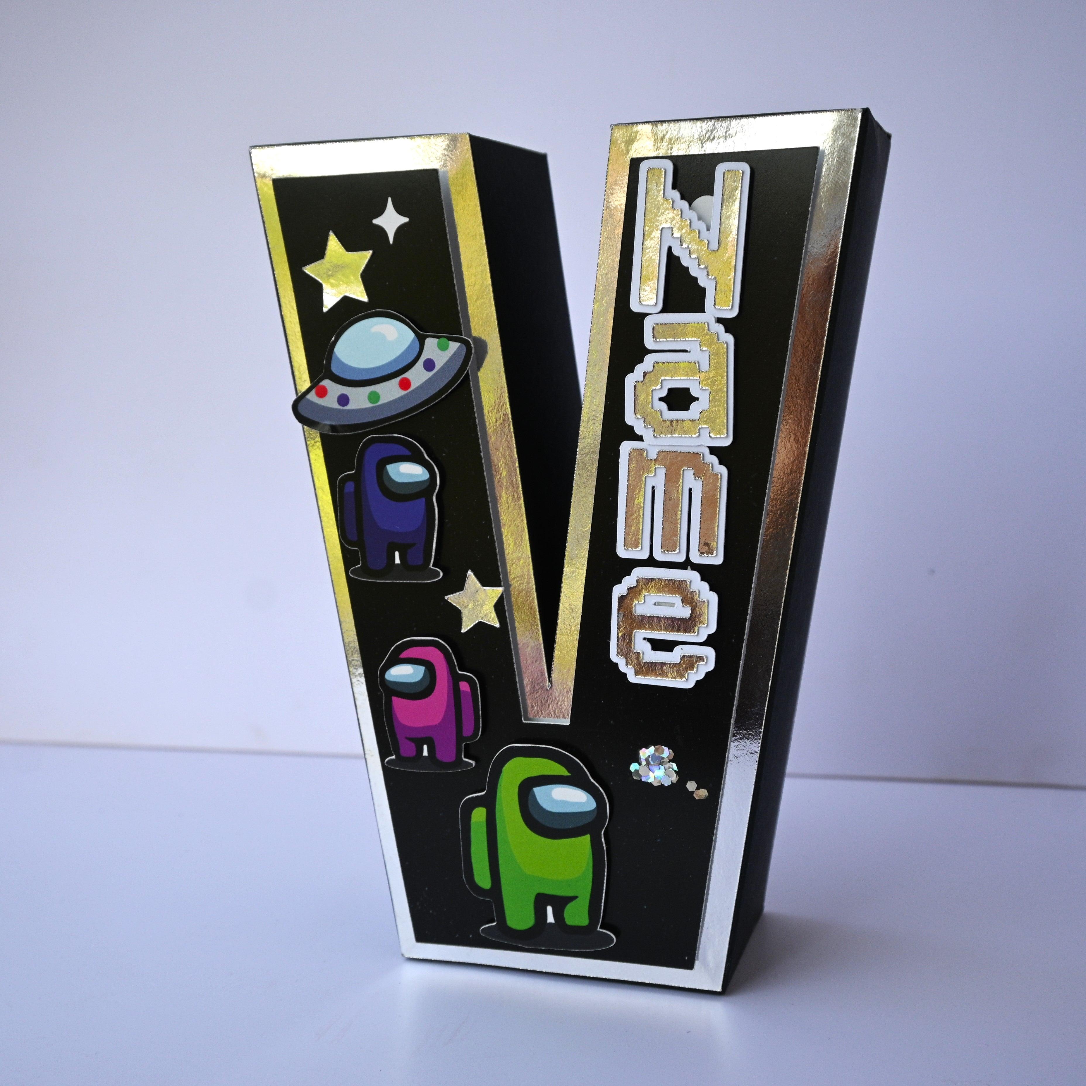 Among Us 3D Letter / Number HANDCRAFTED PRETTY UR PARTY