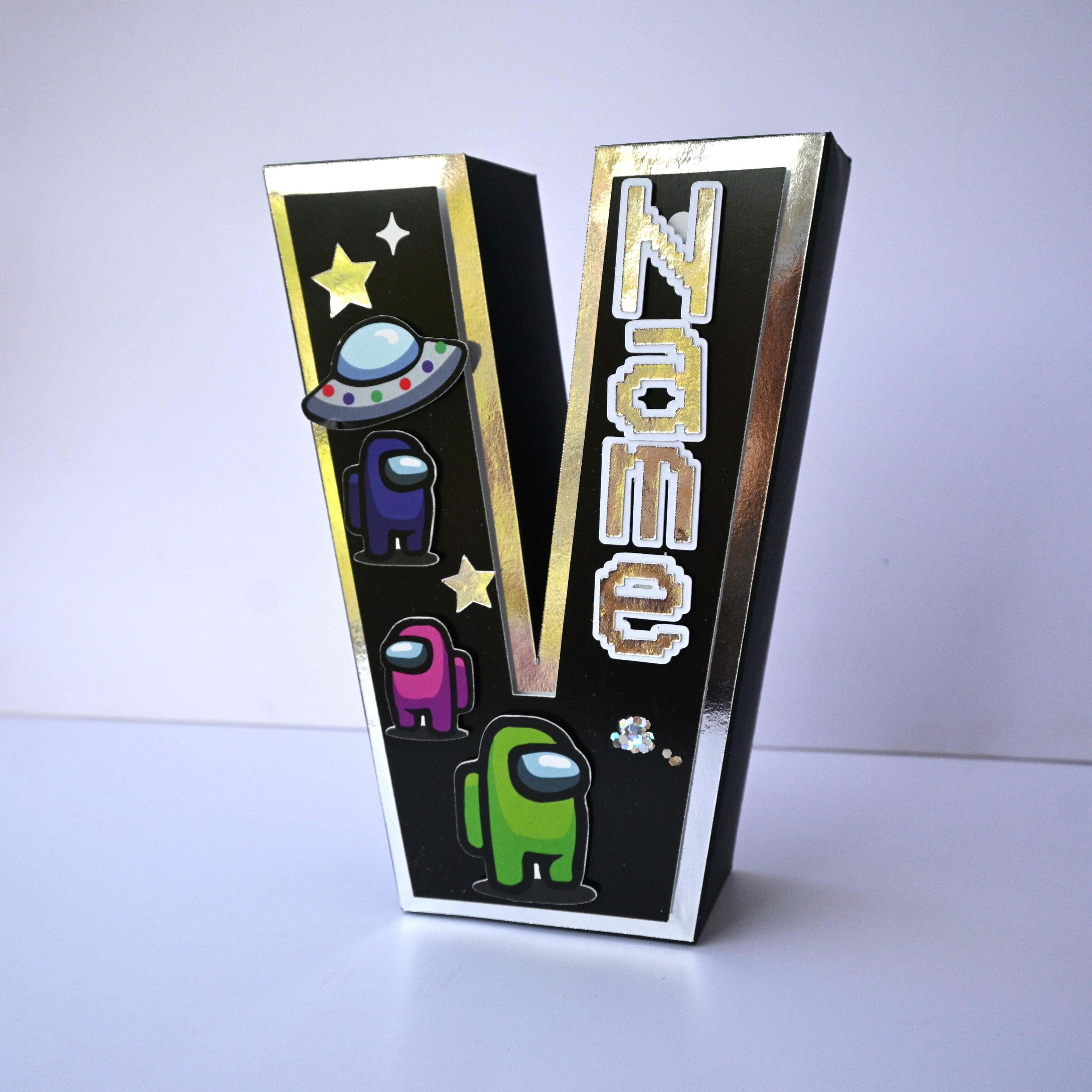 Among Us 3D Letter / Number HANDCRAFTED PRETTY UR PARTY