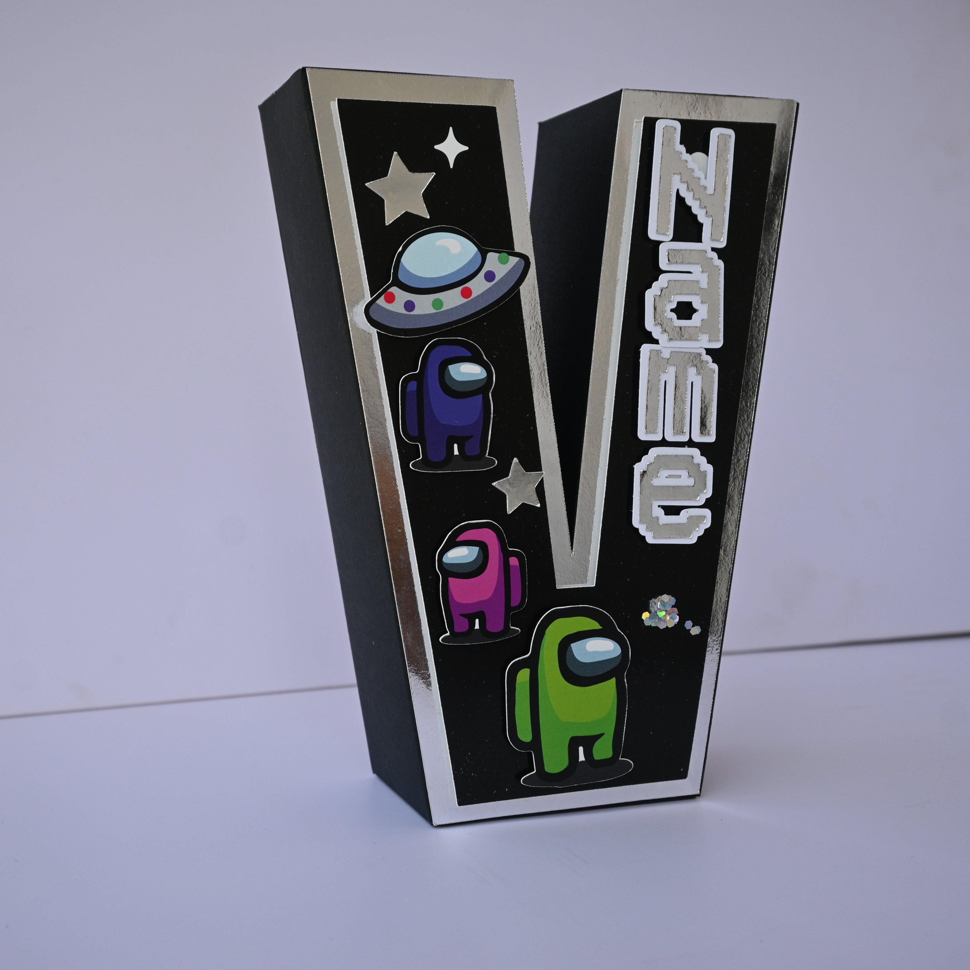 Among Us 3D Letter / Number HANDCRAFTED PRETTY UR PARTY