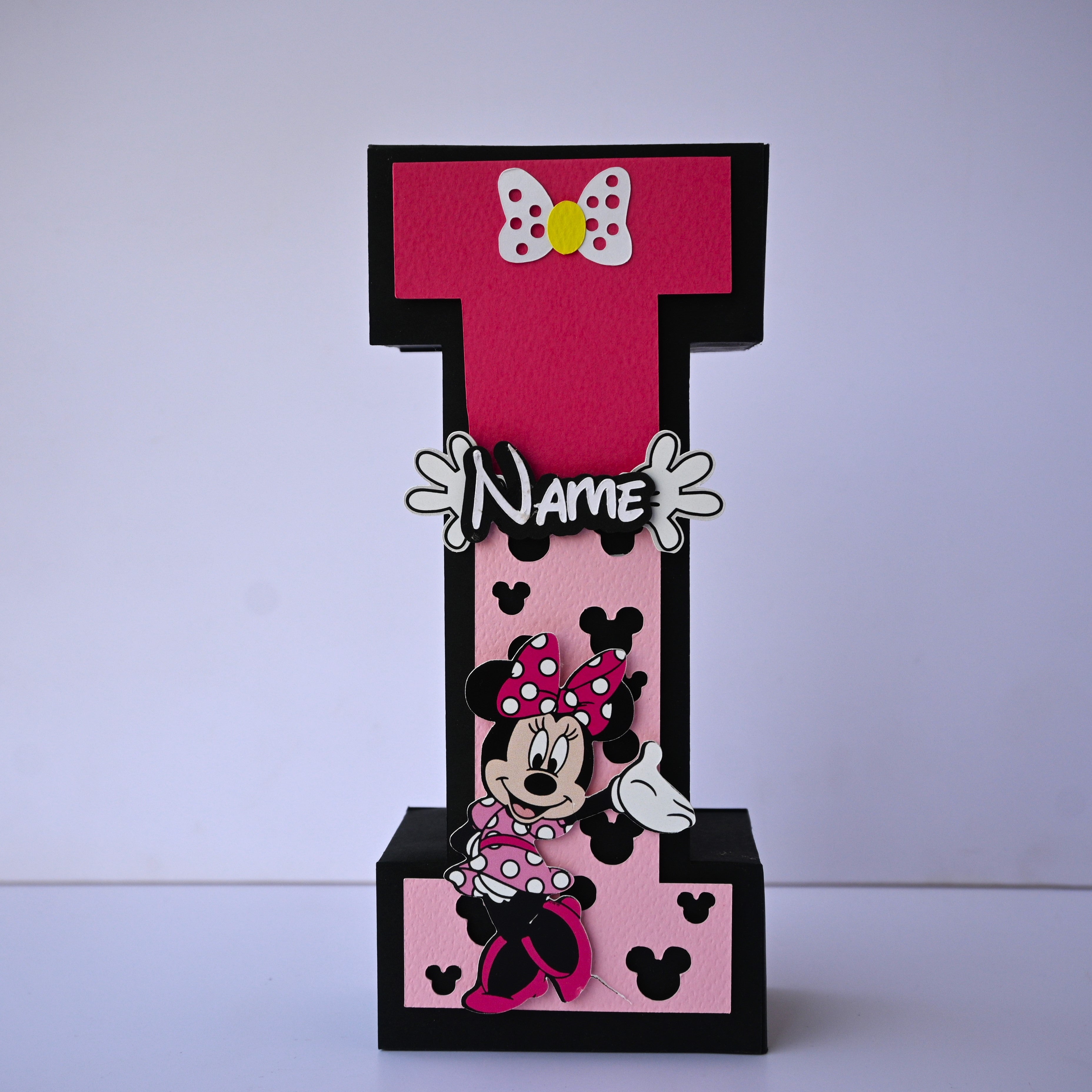 Minnie Mouse 3D Letter / Number HANDCRAFTED PRETTY UR PARTY
