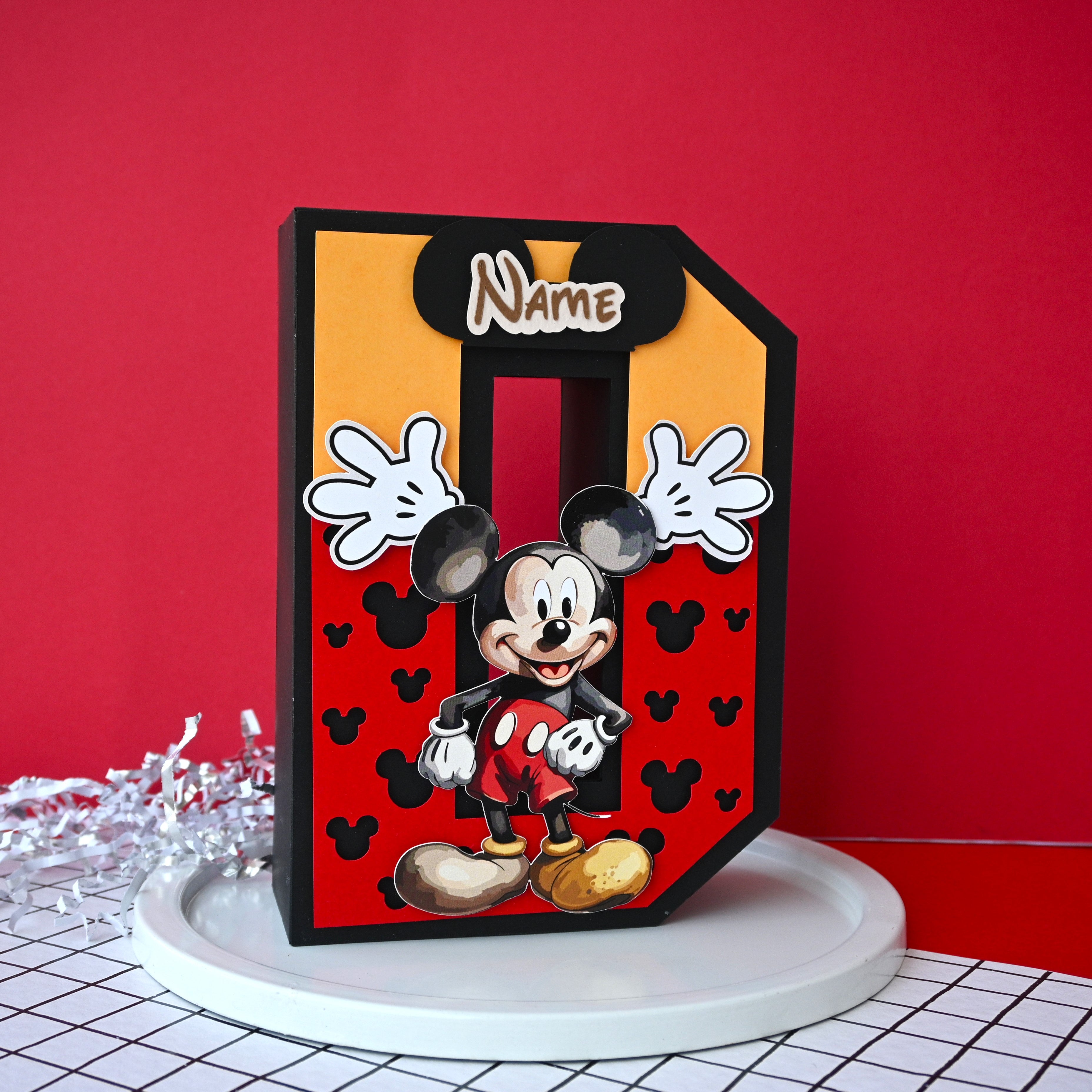 Mickey Mouse 3D Letter / Number HANDCRAFTED PRETTY UR PARTY
