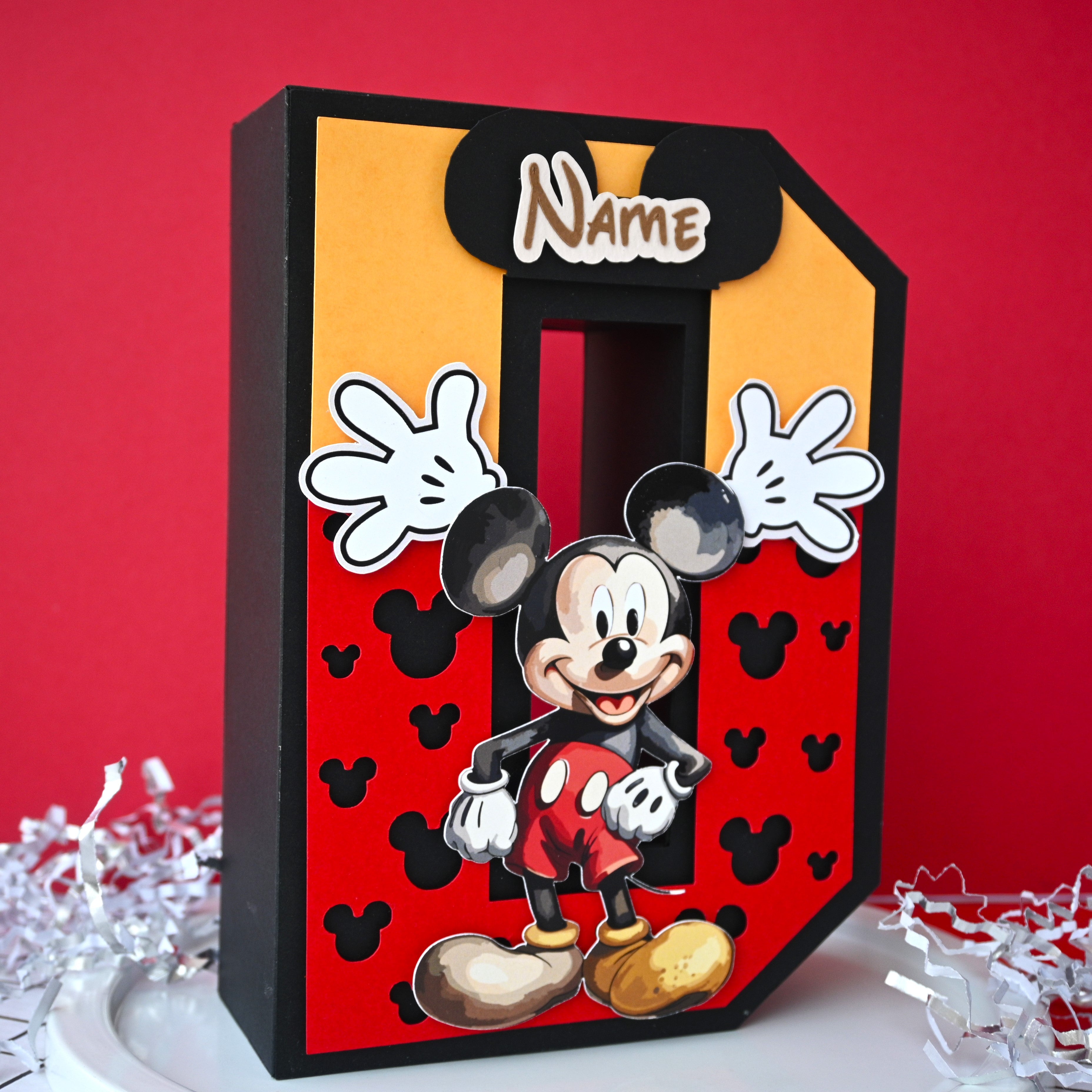 Mickey Mouse 3D Letter / Number HANDCRAFTED PRETTY UR PARTY