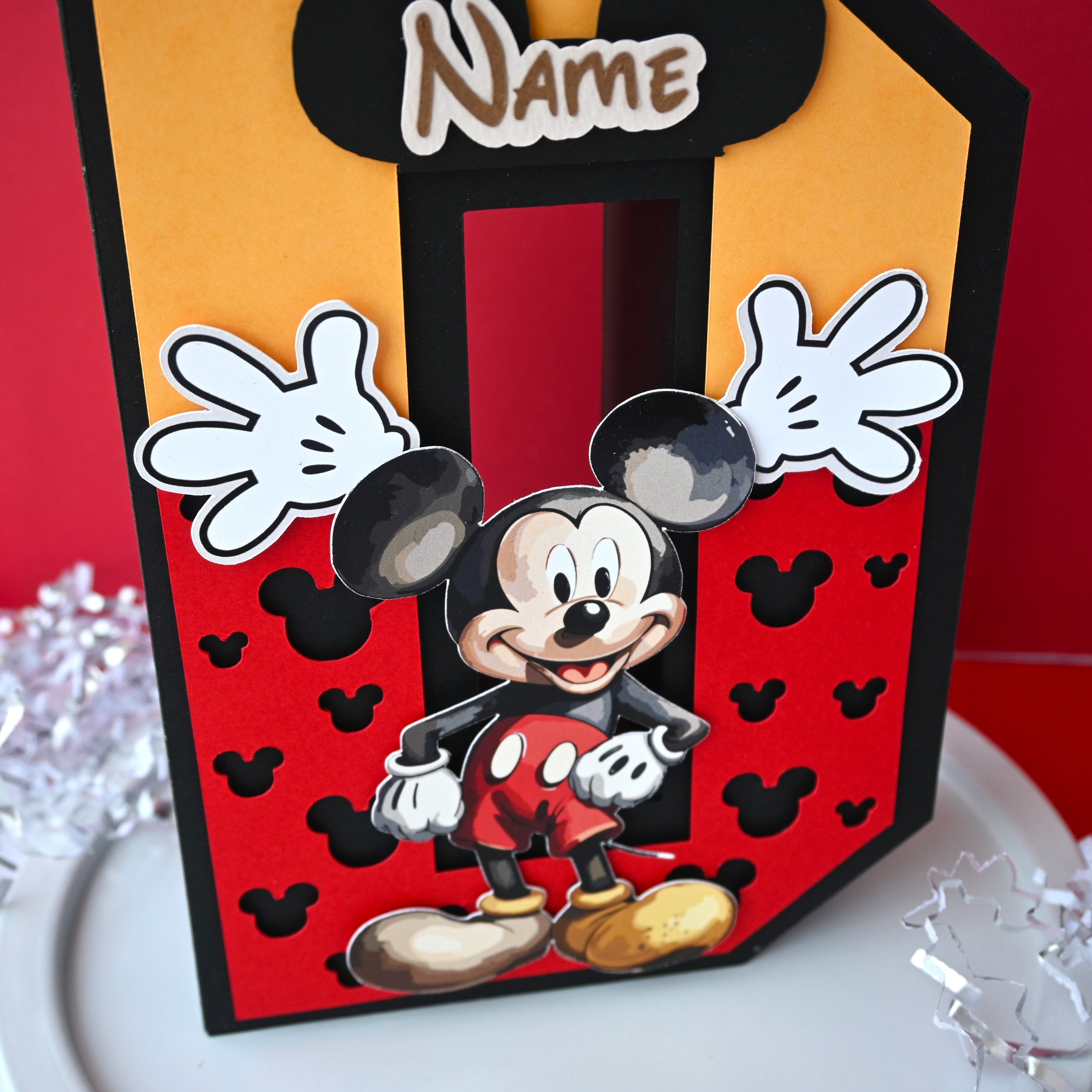 Mickey Mouse 3D Letter / Number HANDCRAFTED PRETTY UR PARTY