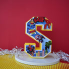 Superhero 3D Letter / Number HANDCRAFTED PRETTY UR PARTY