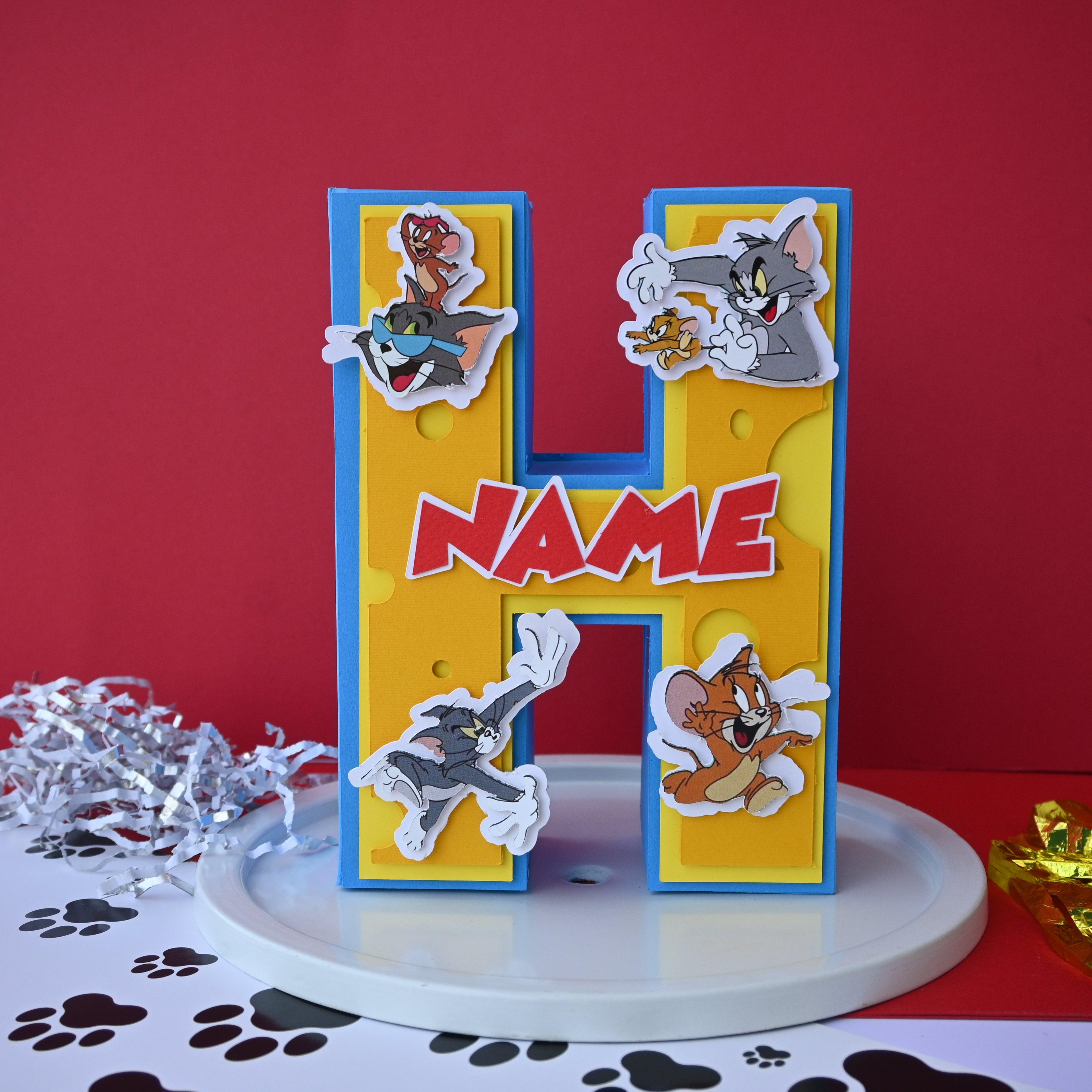 Tom and Jerry 3D Letter / Number HANDCRAFTED PRETTY UR PARTY