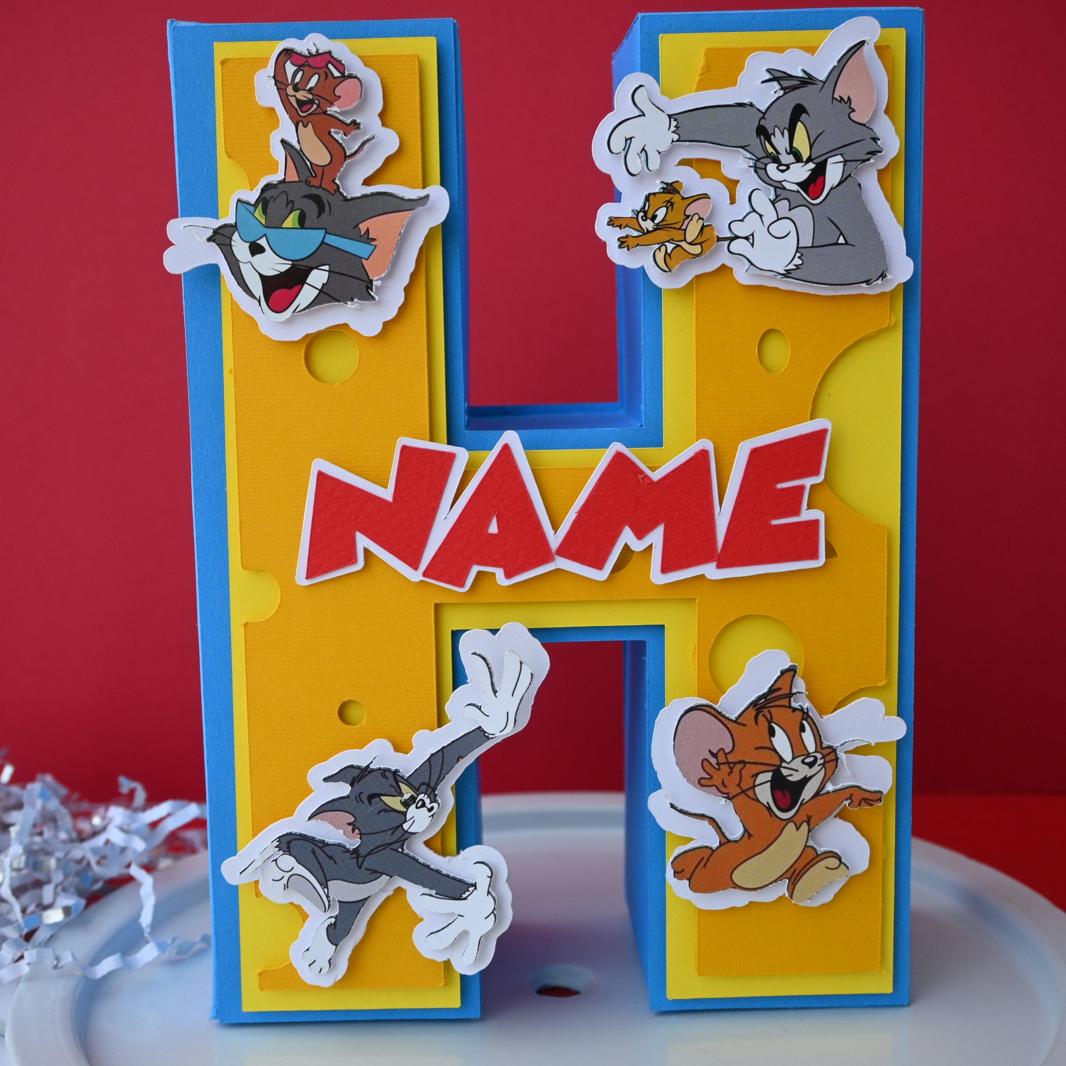 Tom and Jerry 3D Letter / Number HANDCRAFTED PRETTY UR PARTY