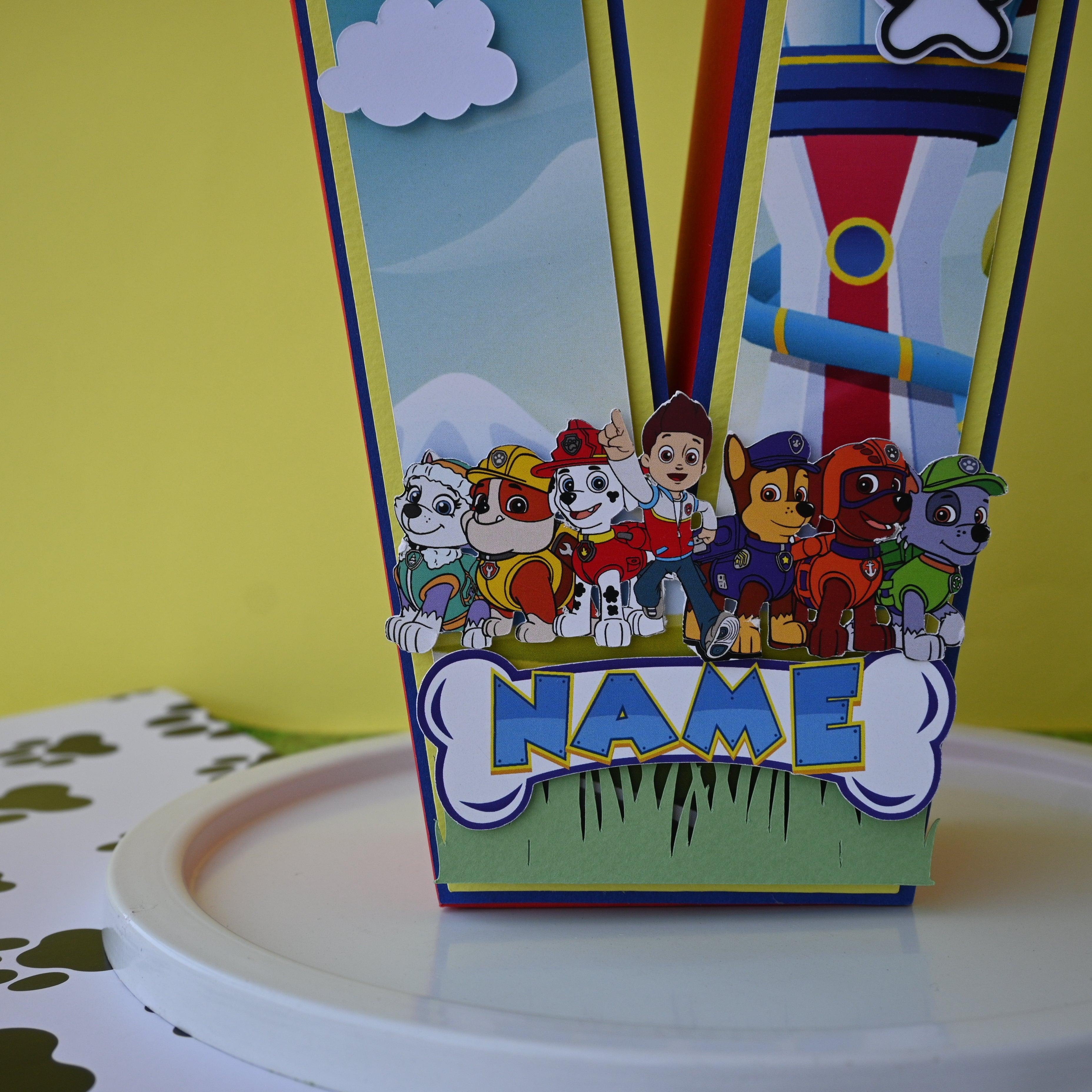Paw Patrol 3D Letter / Number HANDCRAFTED PRETTY UR PARTY