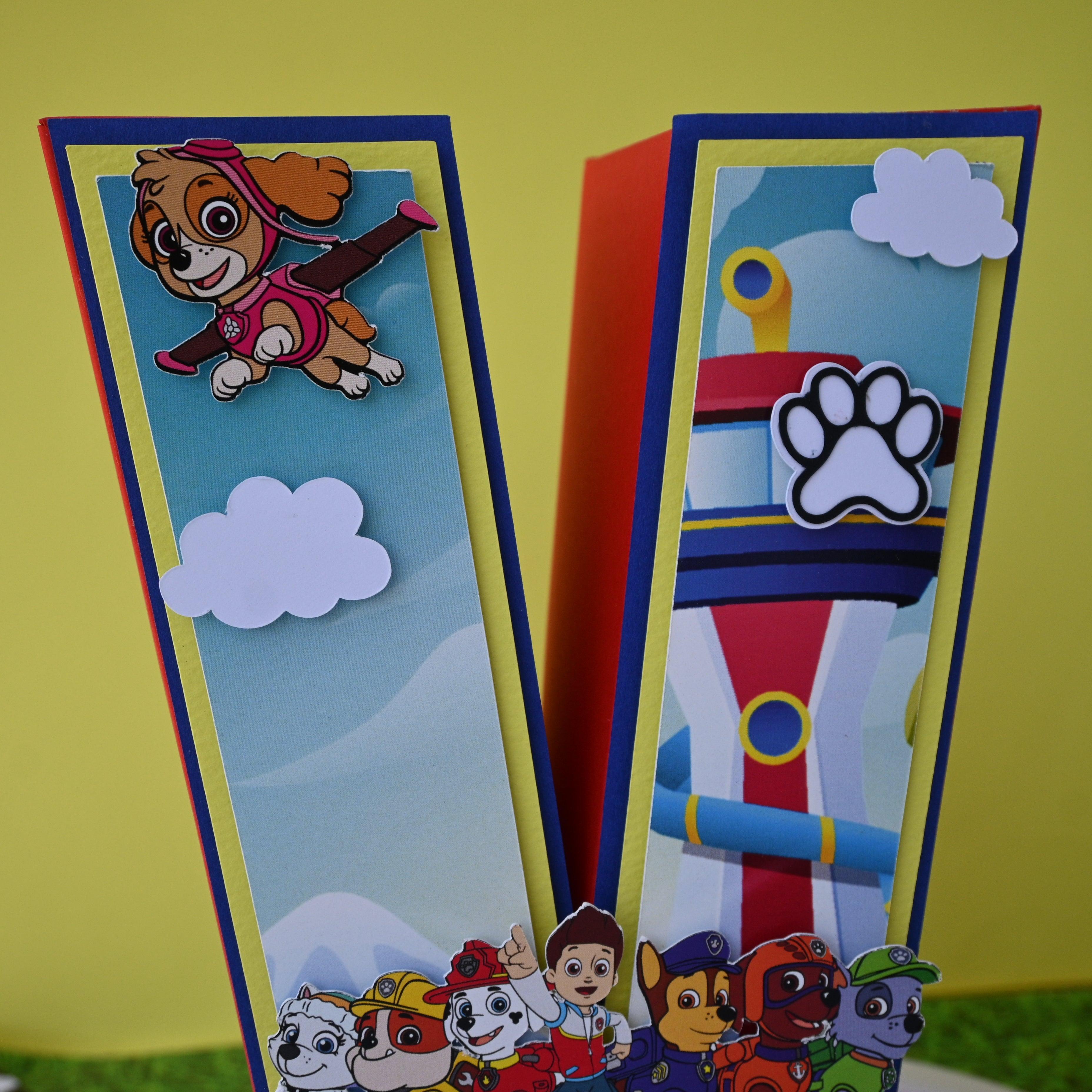 Paw Patrol 3D Letter / Number HANDCRAFTED PRETTY UR PARTY