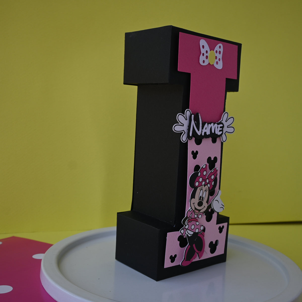 Minnie Mouse 3D Letter / Number HANDCRAFTED PRETTY UR PARTY