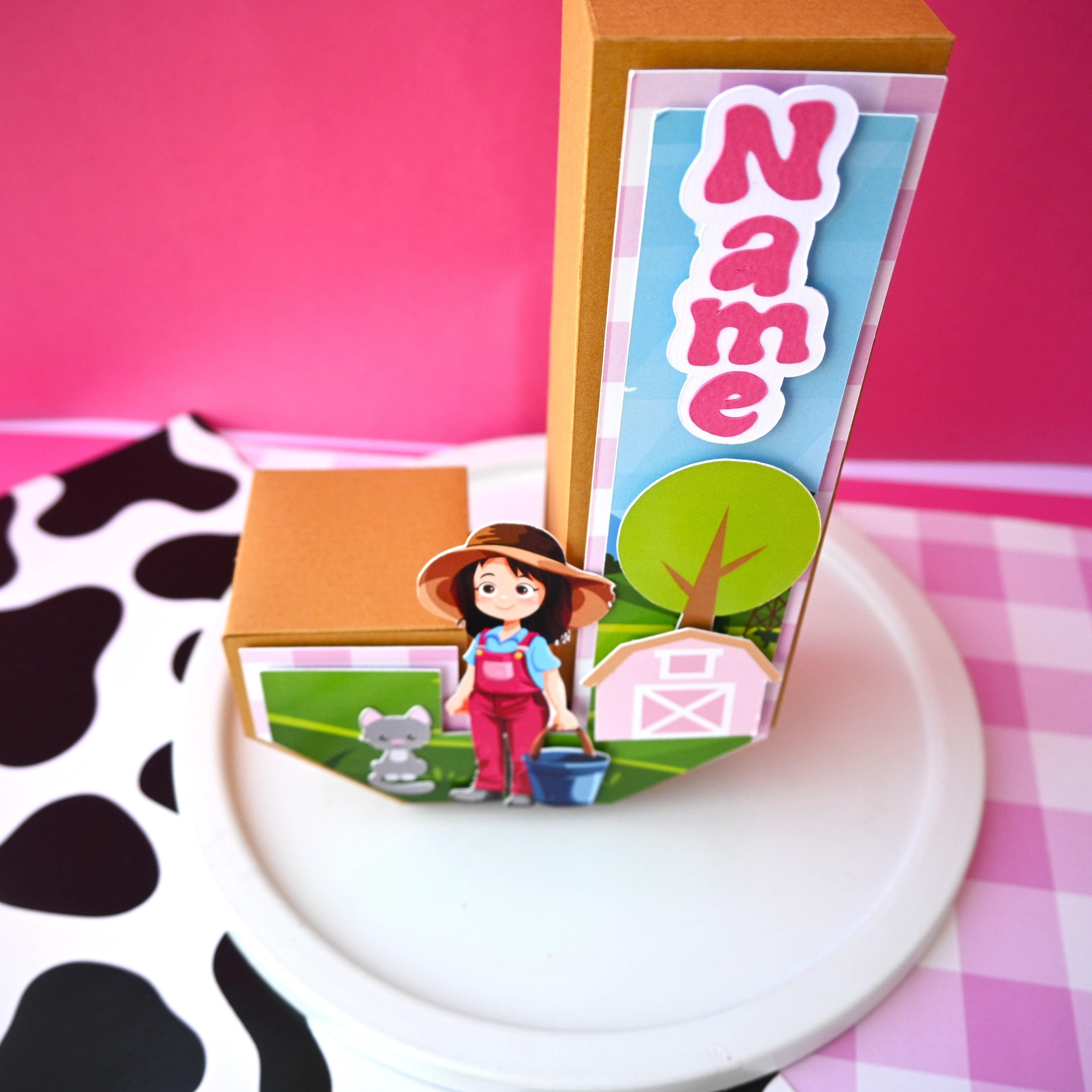 Farm Friends 3D Letter / Number HANDCRAFTED PRETTY UR PARTY