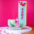 Girly Dinosaur 3D Letter / Number HANDCRAFTED PRETTY UR PARTY