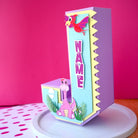 Girly Dinosaur 3D Letter / Number HANDCRAFTED PRETTY UR PARTY