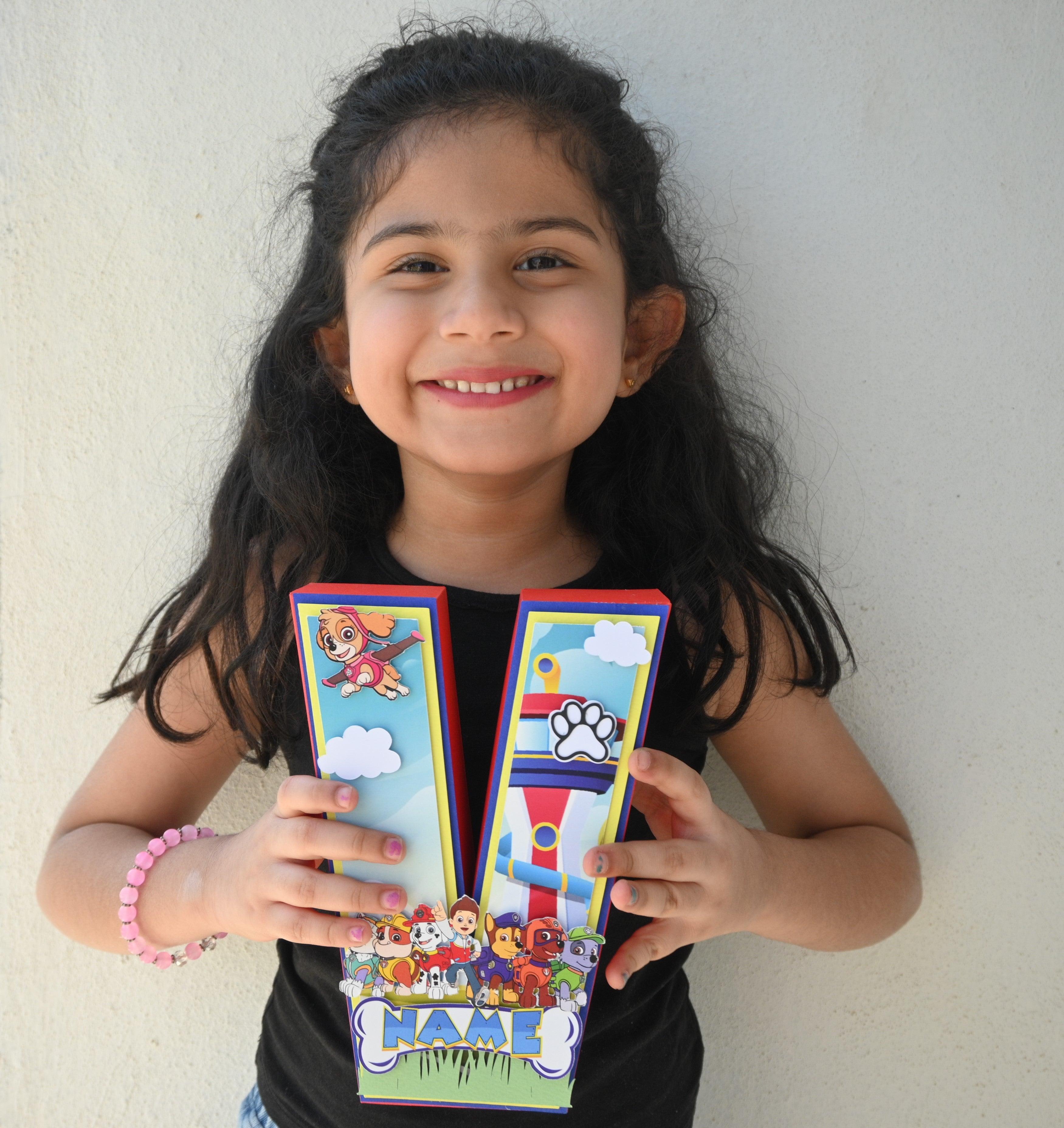 Paw Patrol 3D Letter / Number HANDCRAFTED PRETTY UR PARTY